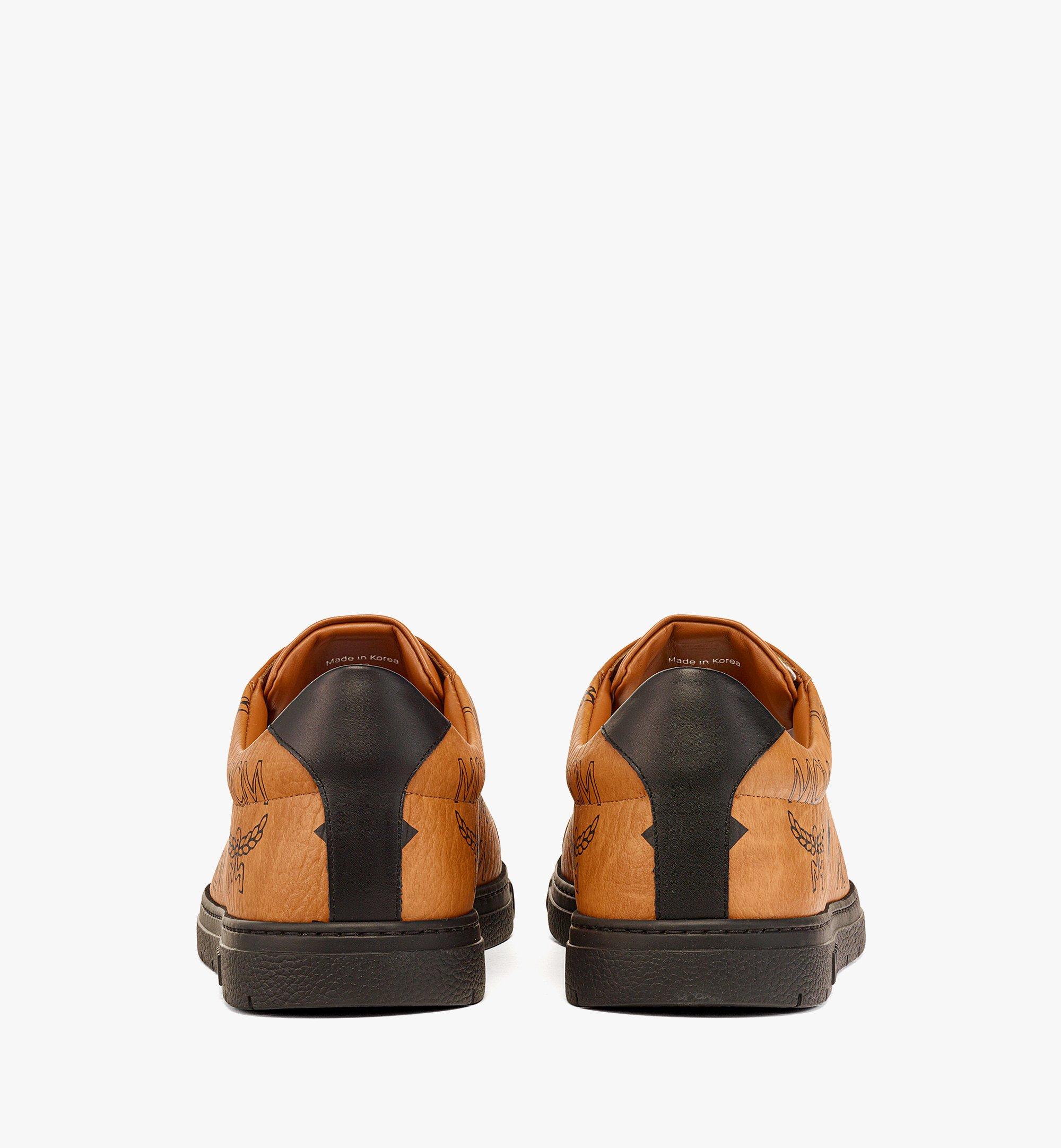 MCM Terrain Lo スニーカー - マキシ ヴィセトス Cognac MEXDATD01CO043 ほかの角度から見る 2