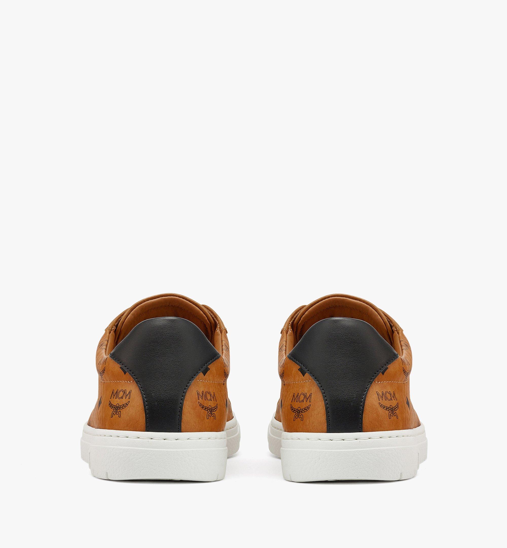 MCM Terrain Lo Sneakers in Visetos Cognac MEXDATD03CO041 Alternate View 2
