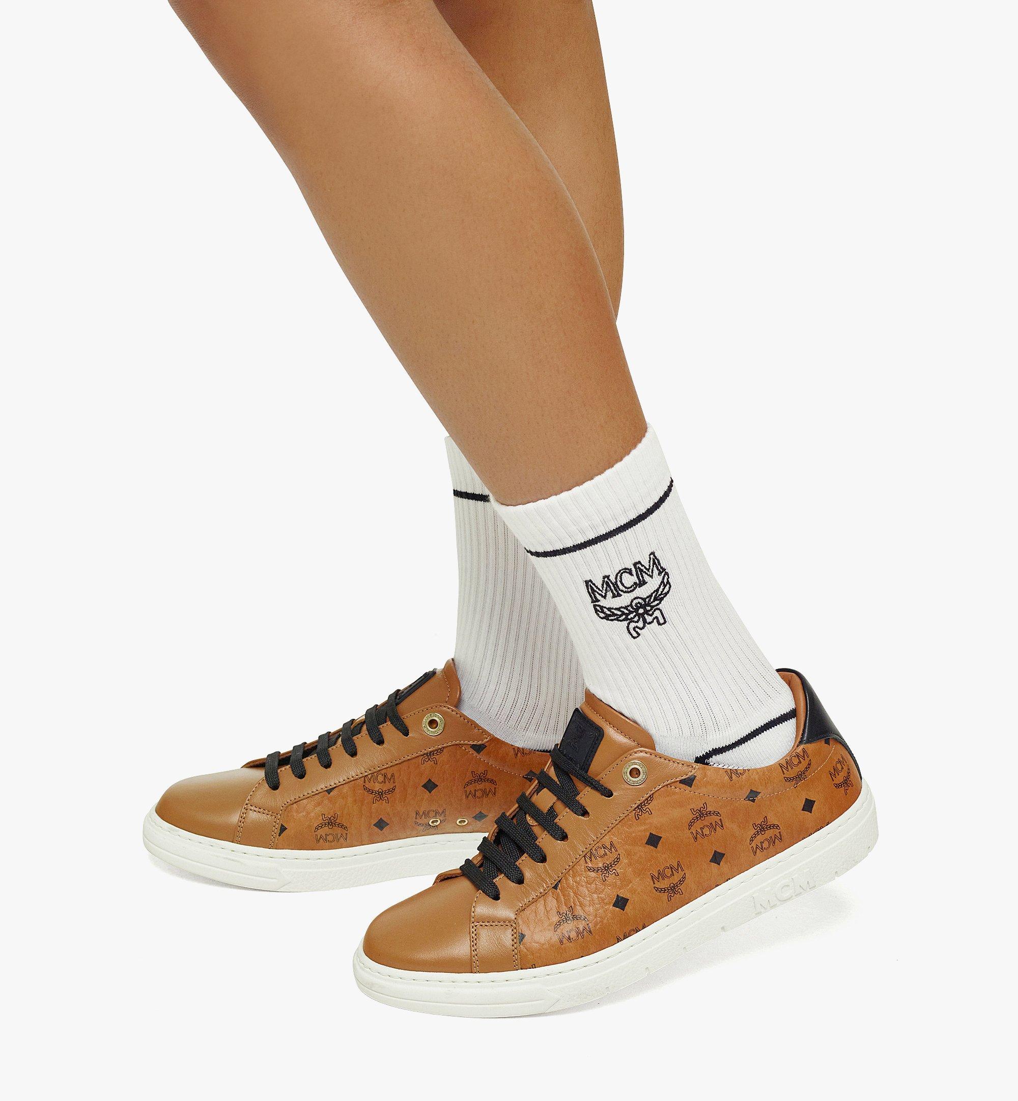 MCM Terrain Lo Sneakers in Visetos Cognac MEXDATD03CO041 Alternate View 2