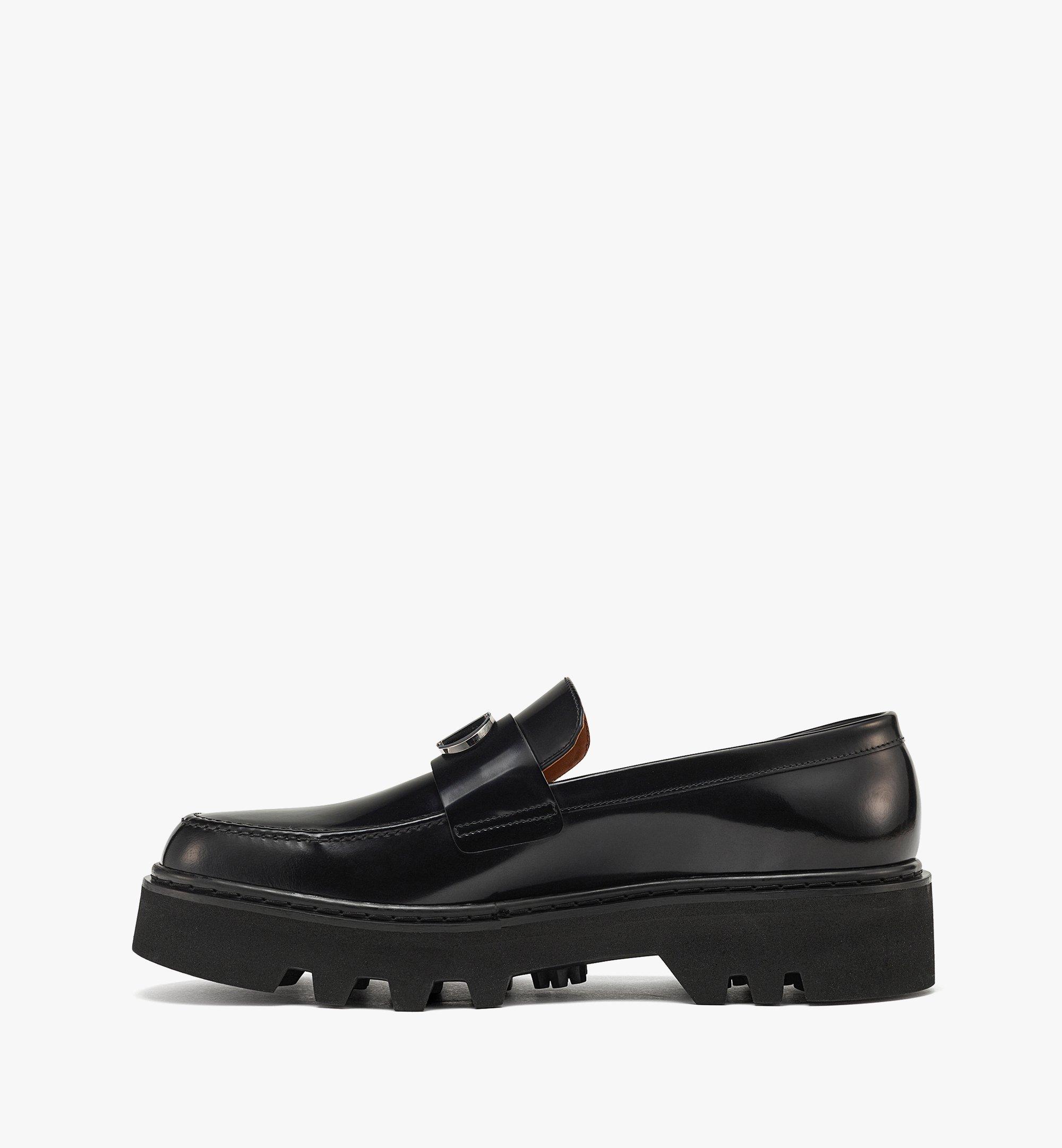 MCM Mode Travia メンズ ローファー - 起毛カーフレザー Black MEXDSLD01BK042 ほかの角度から見る 1