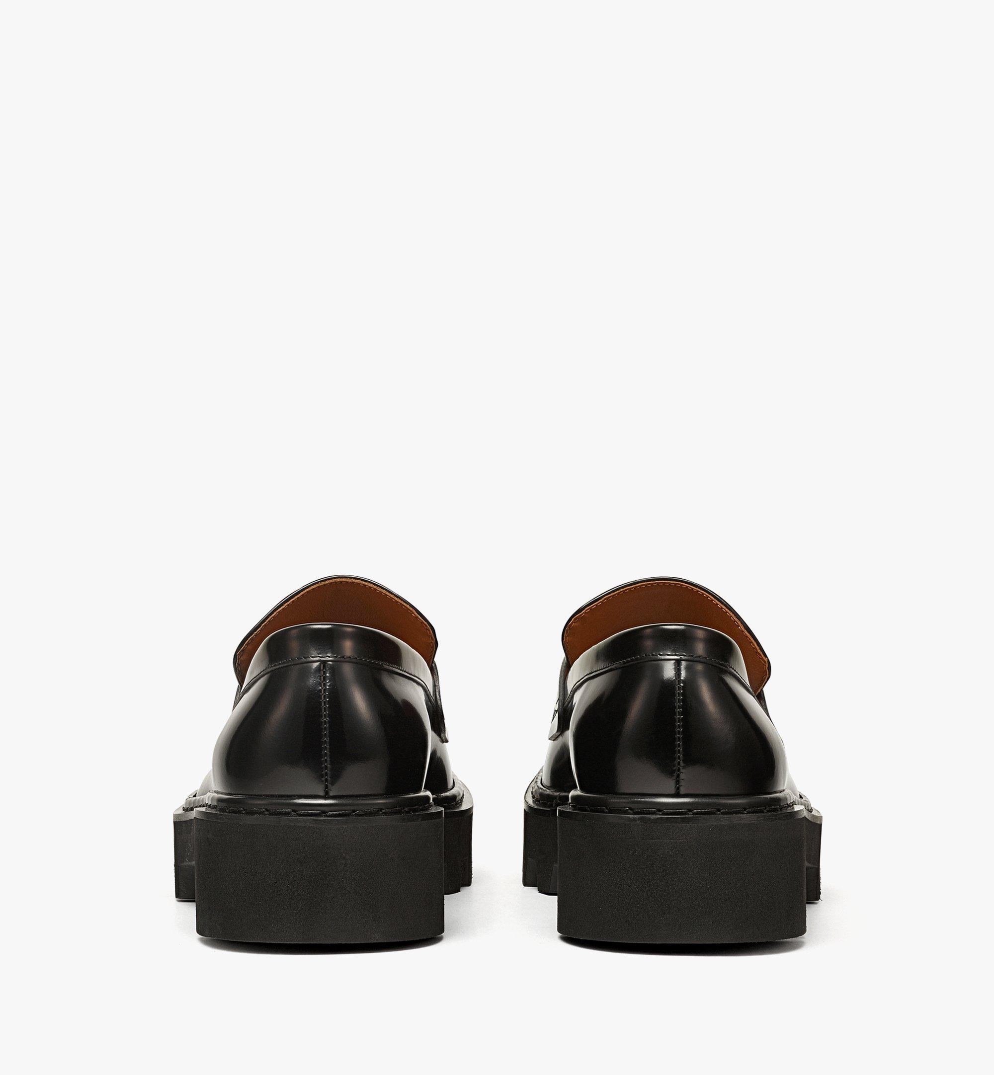 MCM Mode Travia メンズ ローファー - 起毛カーフレザー Black MEXDSLD01BK042 ほかの角度から見る 2