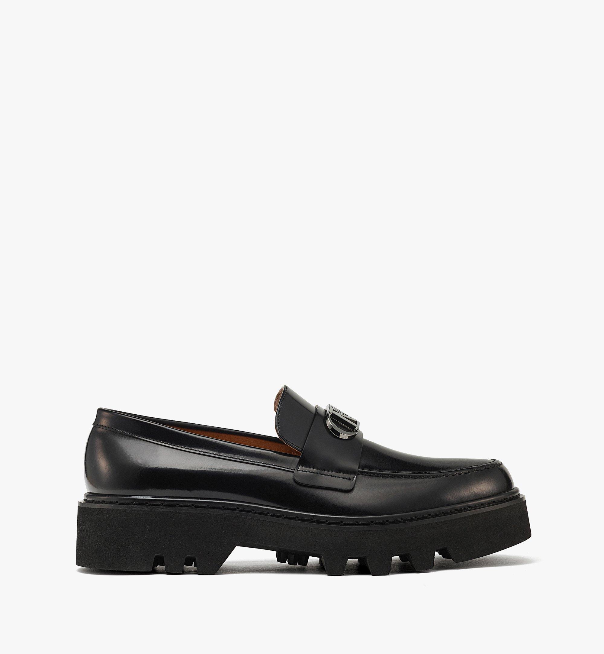 MCM Mode Travia メンズ ローファー - 起毛カーフレザー Black MEXDSLD01BK042 ほかの角度から見る 3