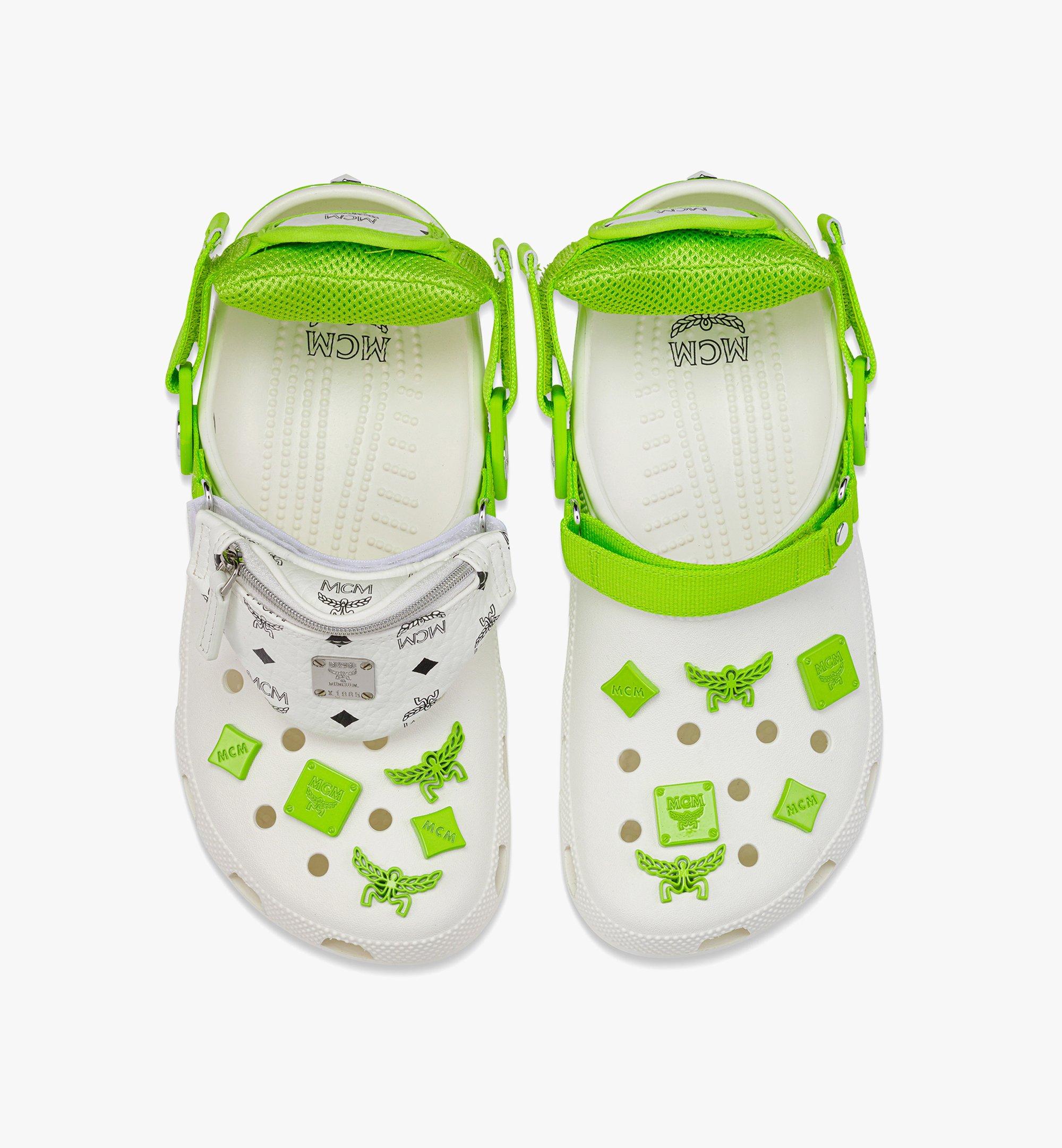 MCM Crocs in 2023  Crocs, Croc charms, Shoes