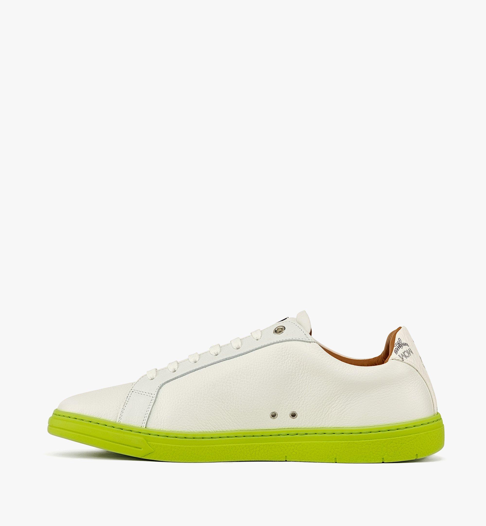 MCM Terrain Lo メンズ スニーカー - カーフレザー White MEXDSTD05WT042 ほかの角度から見る 1
