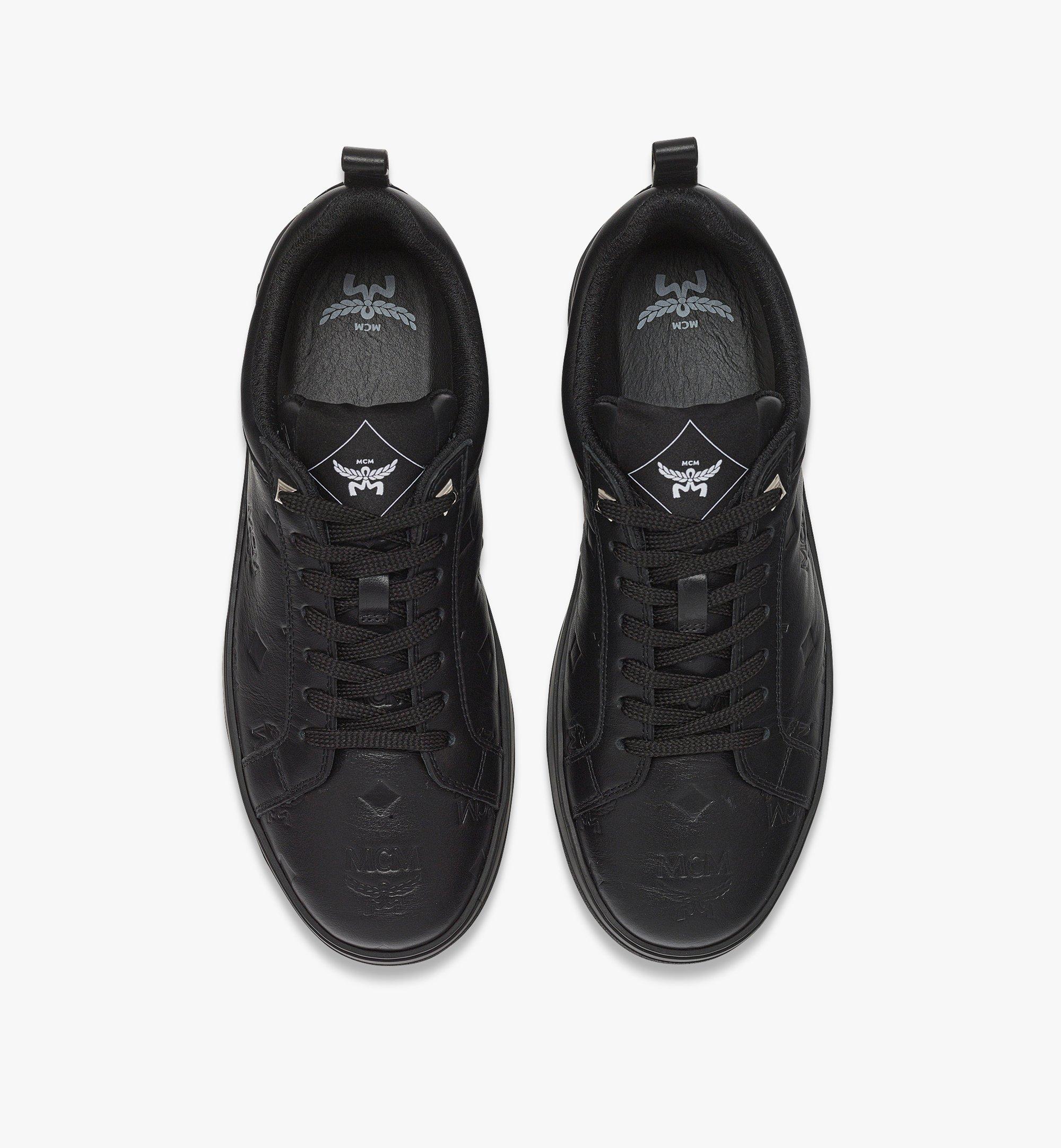 41 IT / M Neo Terrain Lo Sneakers in Monogram Leather Black | MCM ®US