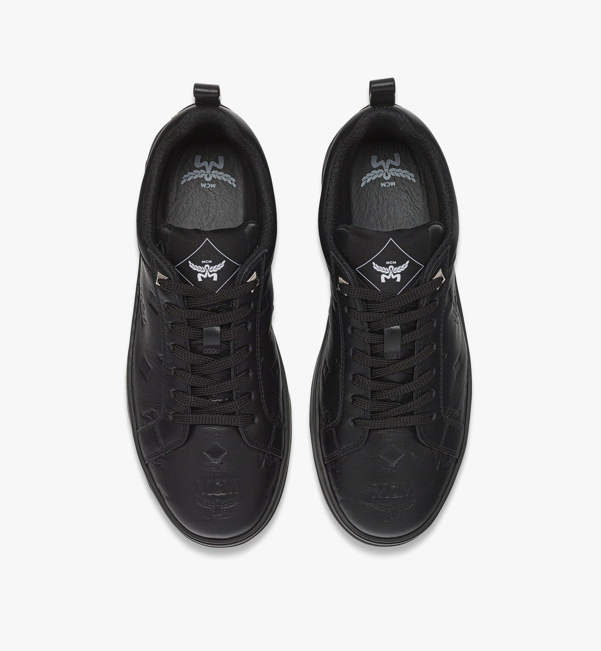 MCM Neo Terrain Lo Sneakers in Monogram Leather Black MEXEAAJ01BK045 Alternate View 4