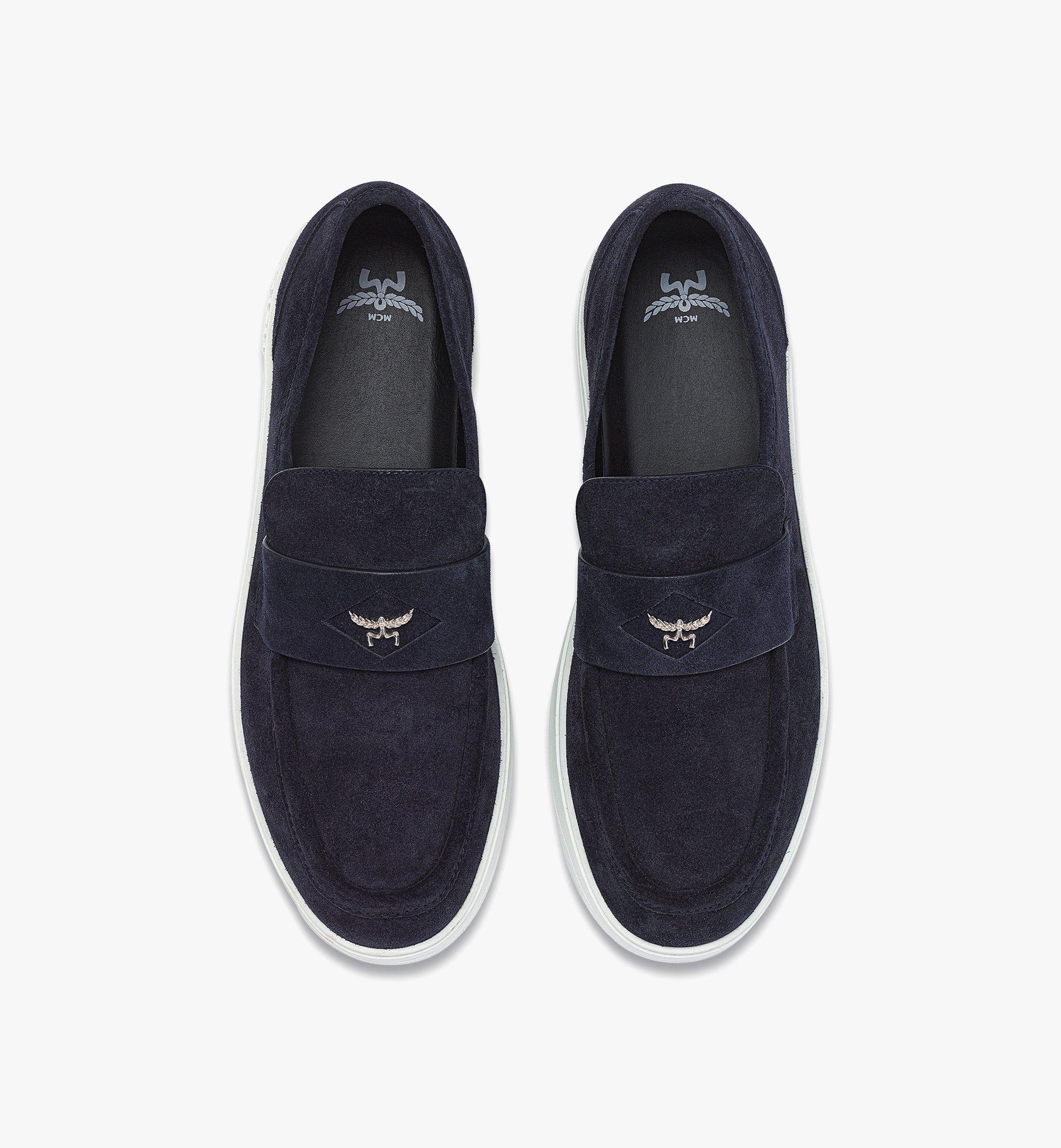 43 IT Neo Terrain Driving Shoes in Calf Suede Blue | MCM ®CA