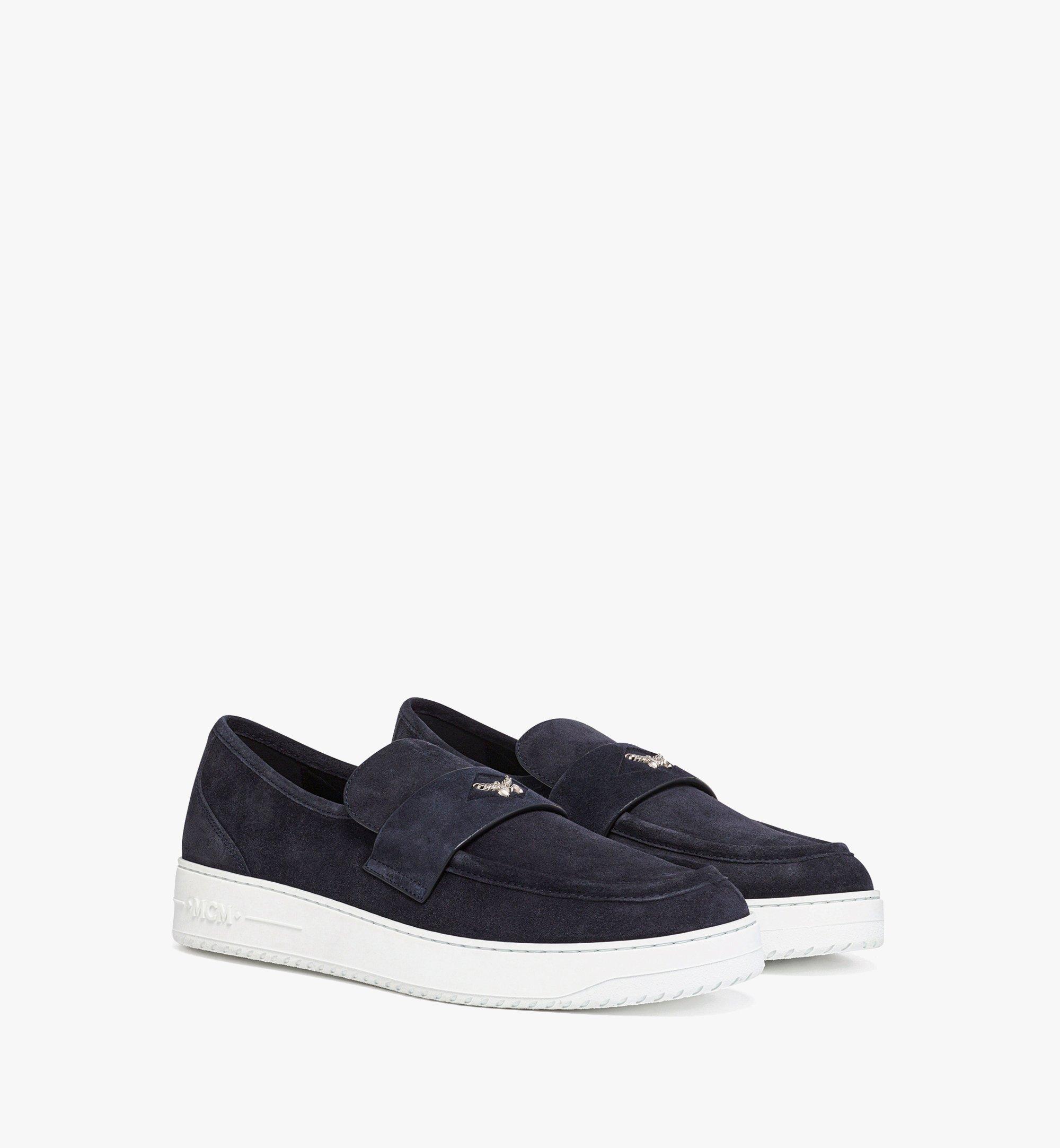 44 IT Neo Terrain Driving Shoes in Calf Suede Blue MCM CA