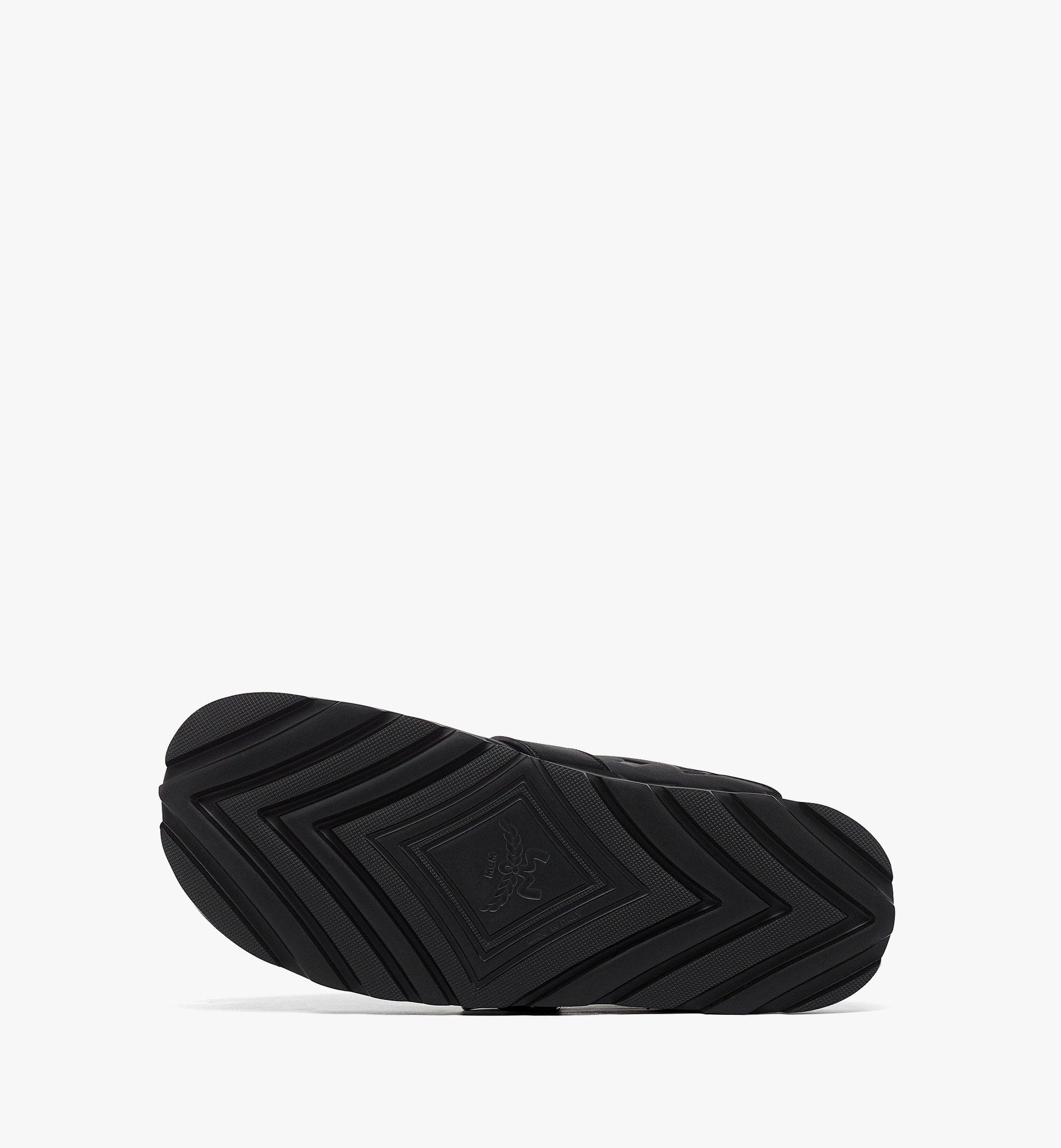 38 IT Flat Mule in Monogram Leather Black | MCM ®JP