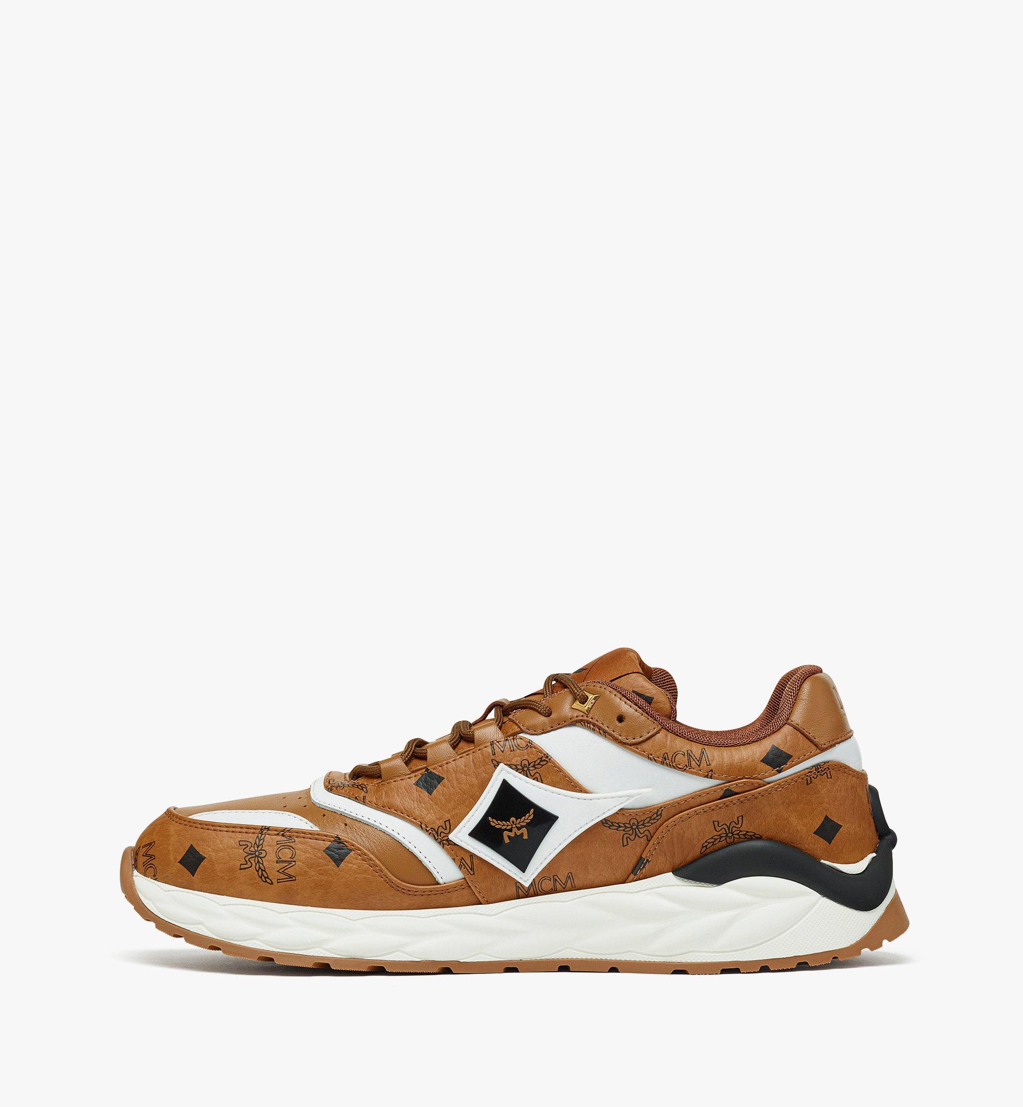 41 IT / M Skywander Lo Sneakers in Visetos Cognac | MCM ®US