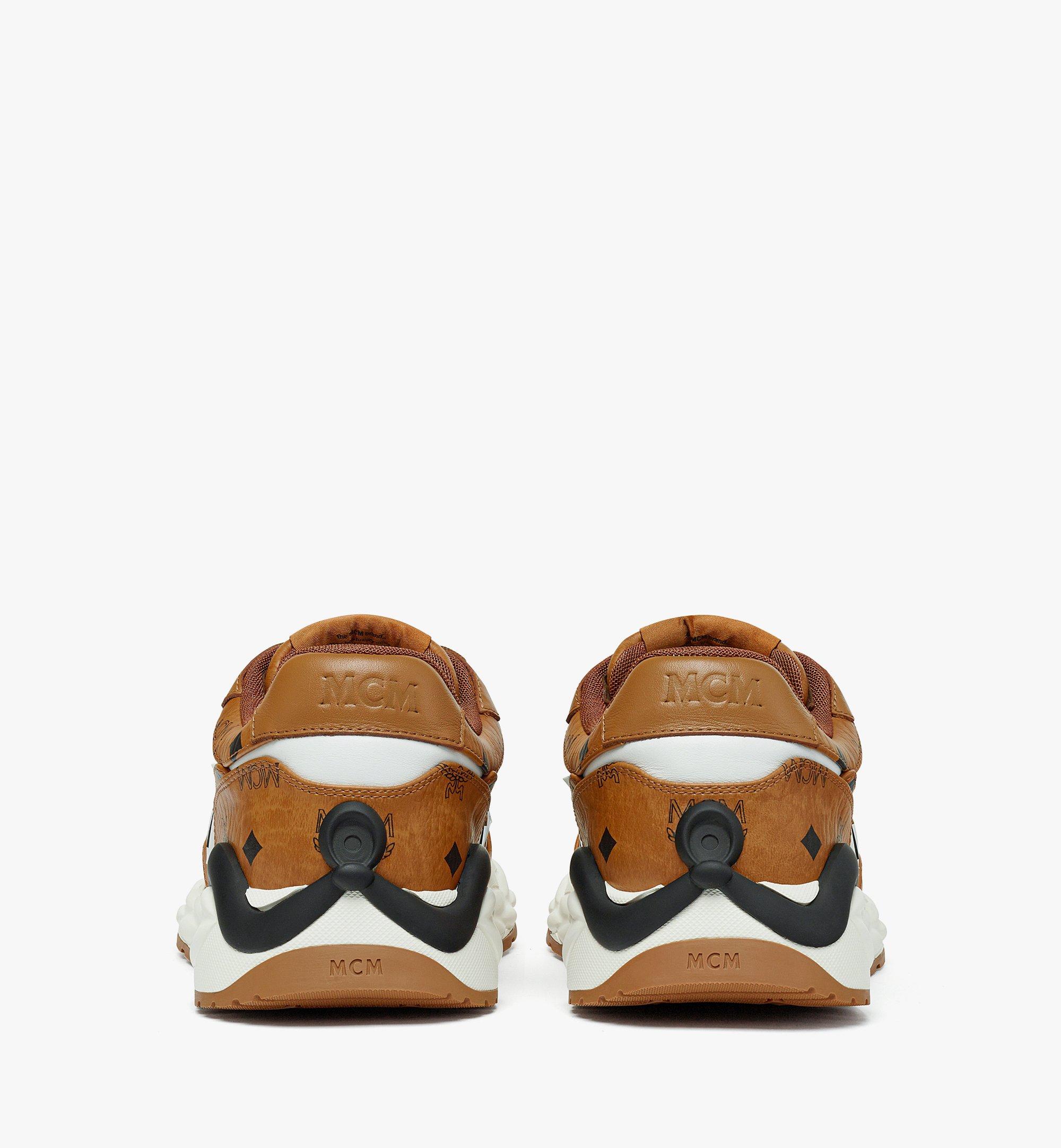 MCM Skywander Lo Sneakers in Visetos Cognac MEXESAH02CO041 Alternate View 2