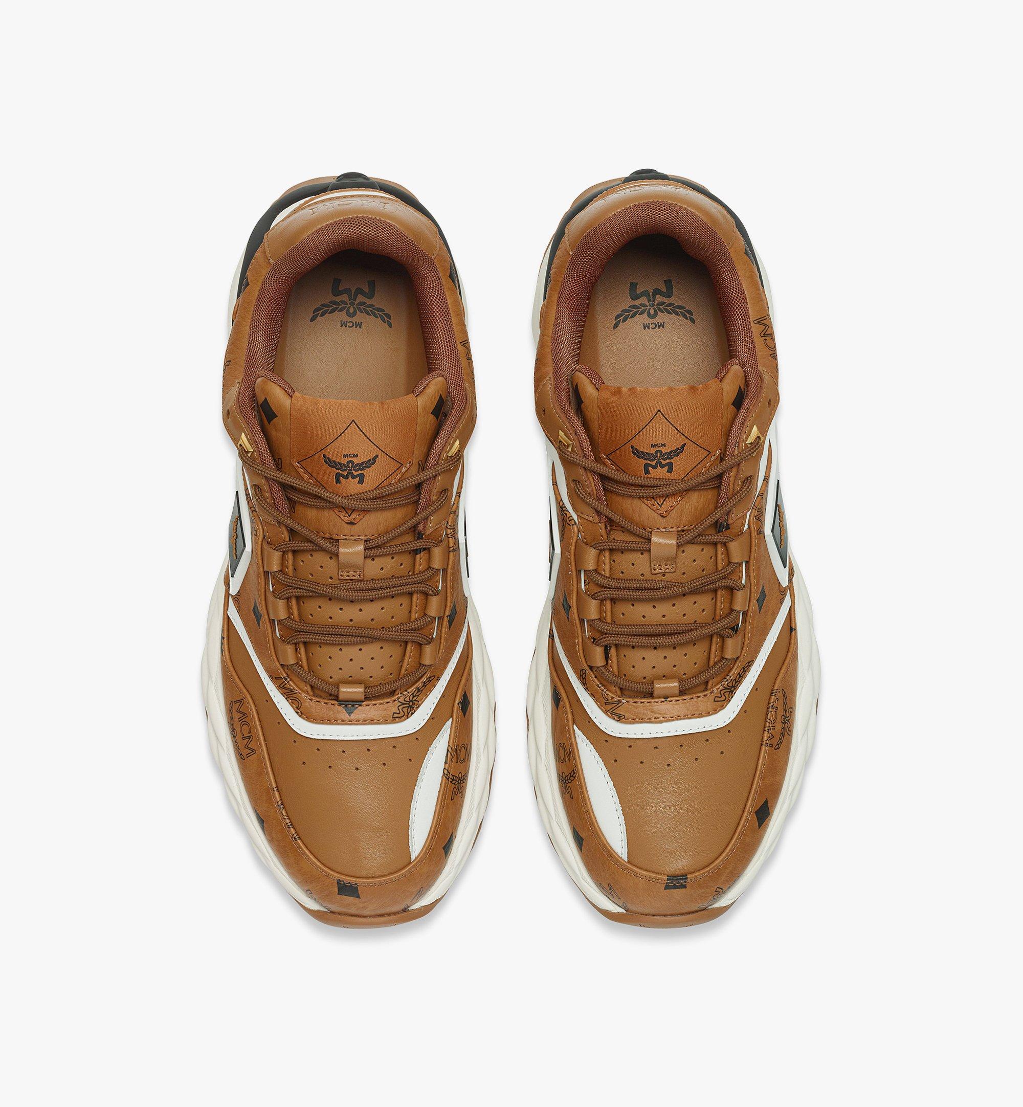 MCM Skywander Lo Sneakers in Visetos Cognac MEXESAH02CO043 Alternate View 4