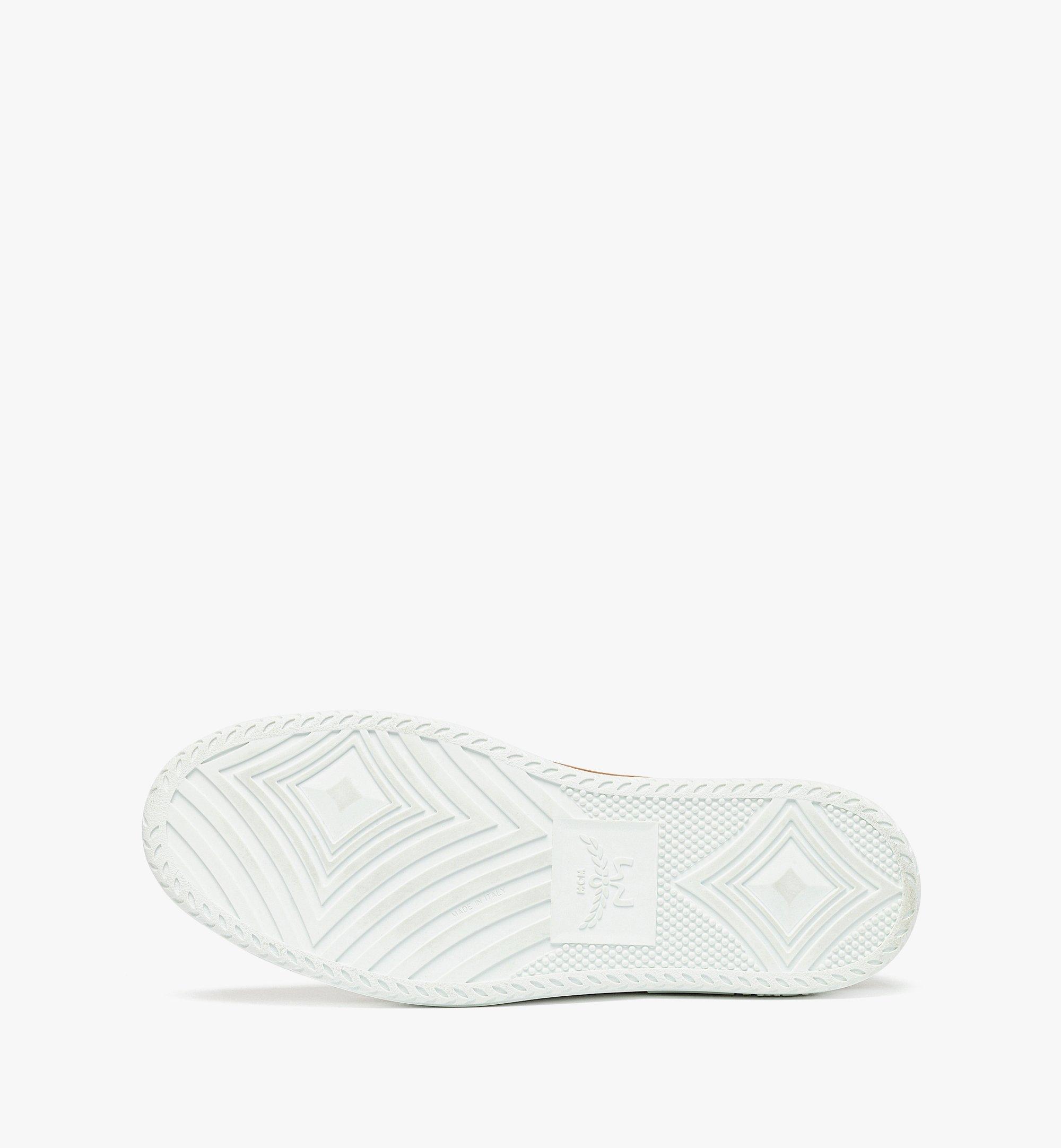 MCM Neo Terrain Slip-On Sneakers in Visetos Leather Mix Cognac MEXESAJ01CO042 Alternate View 3