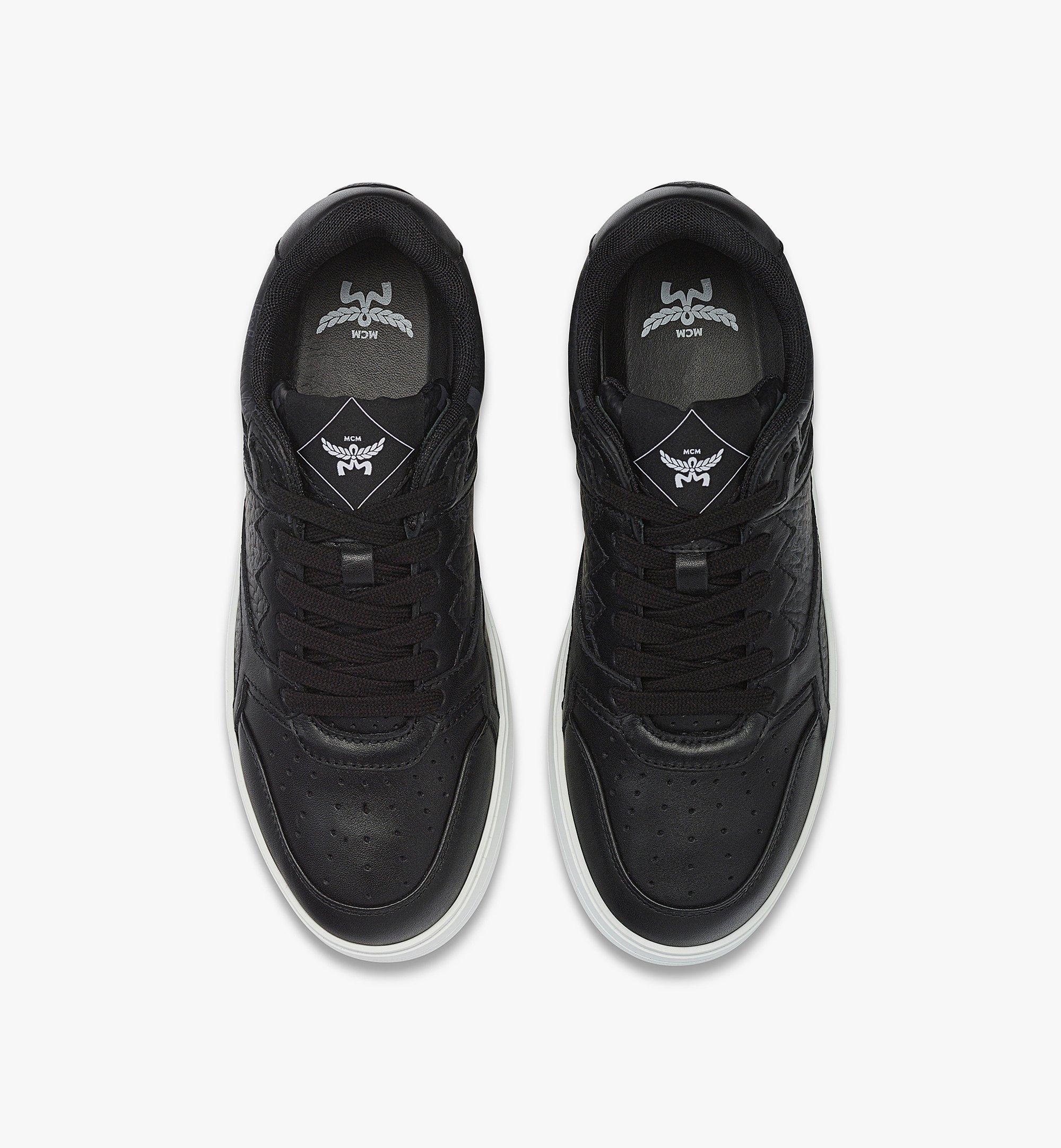MCM Neo Terrain Lo Sneakers in Visetos Leather Mix Black MEXESAJ03BD043 Alternate View 4