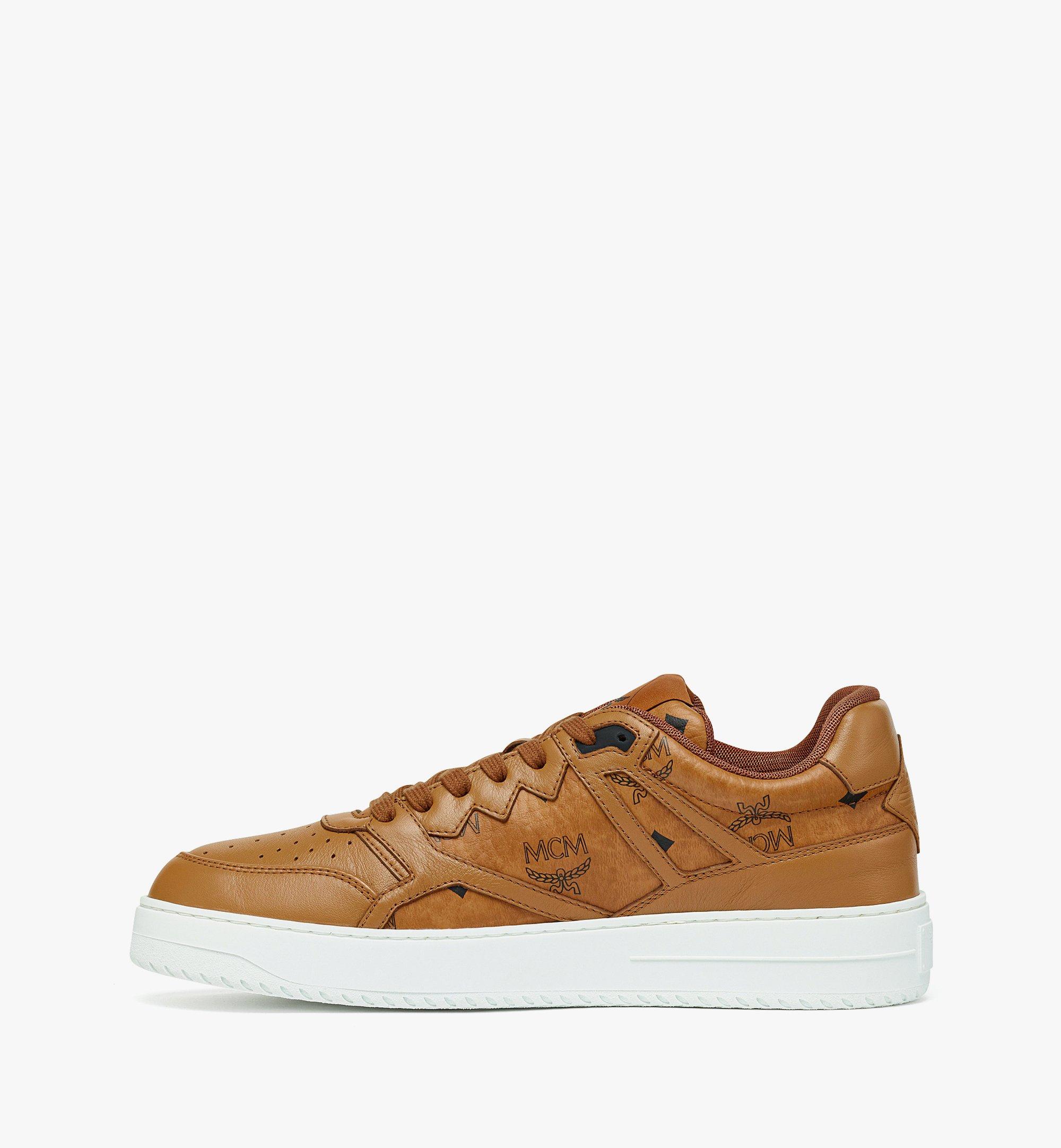 MCM Neo Terrain Lo Sneakers in Visetos Cognac MEXESAJ03CO041 Alternate View 1