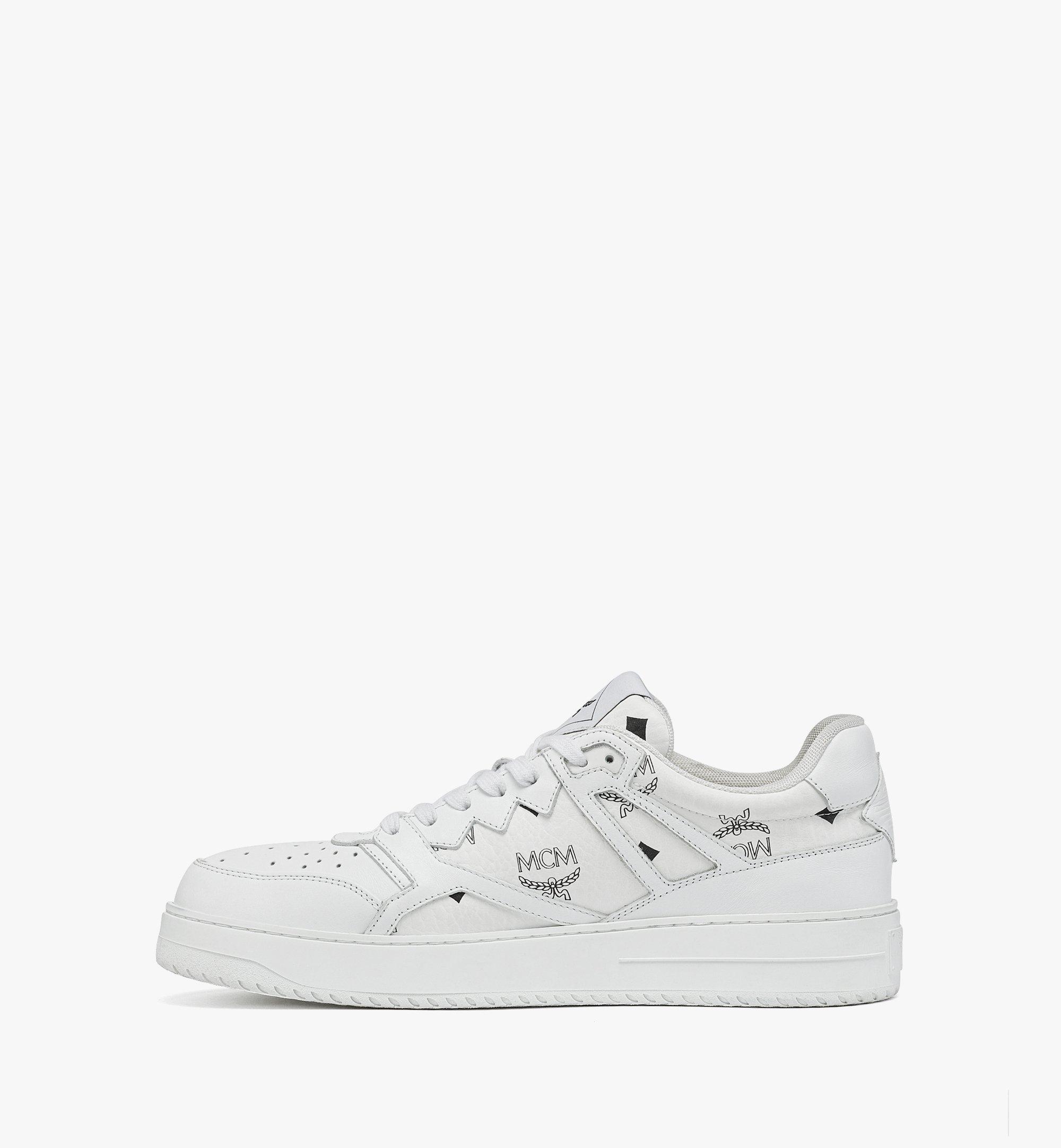 41 IT / M Neo Terrain Lo Sneakers in Visetos White | MCM ®CA