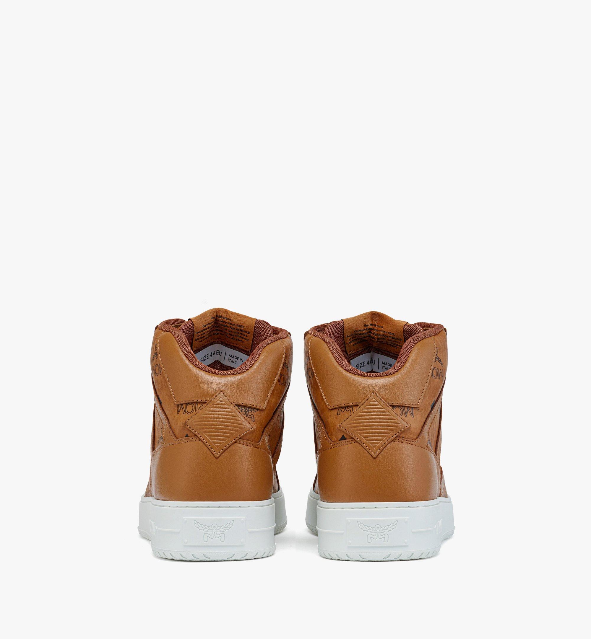 41 IT Neo Terrain Hi Sneakers in Visetos Cognac | MCM ®CA