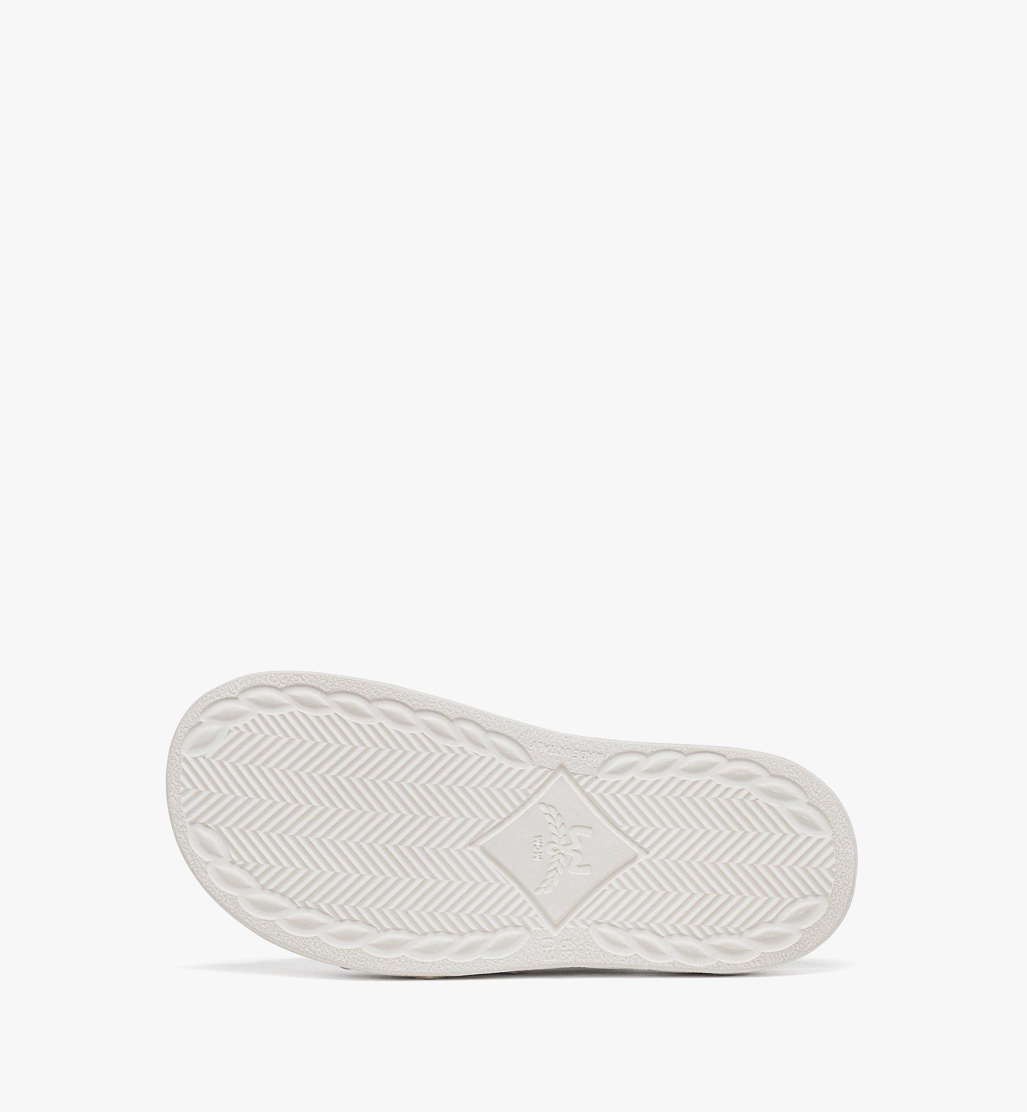 36 IT Embossed Laurel Slide Sandals White | MCM ®ES