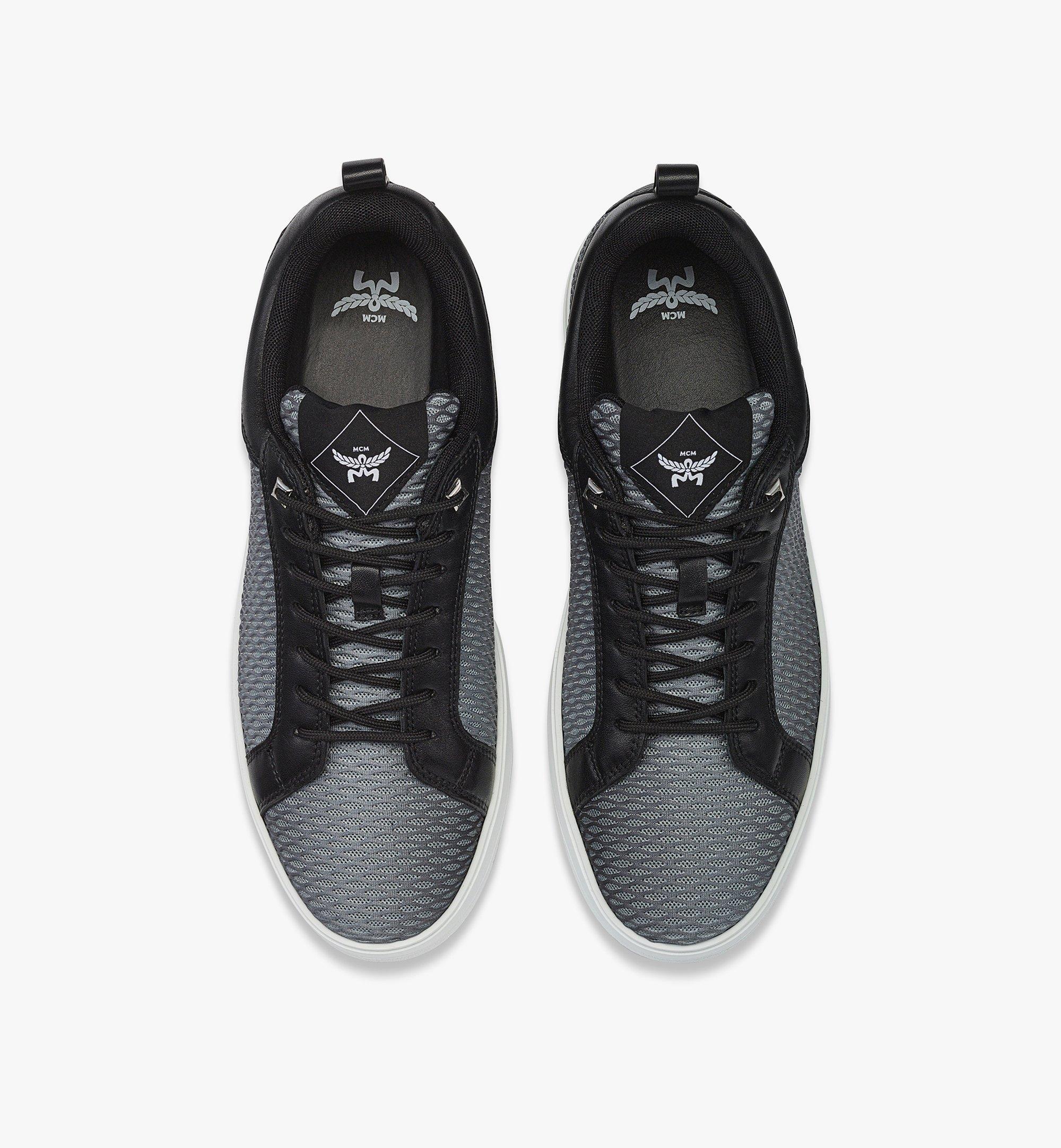 MCM Neo Terrain Lo Sneakers in Gradation Mesh and Calf Leather Grey MEXFSAJ02EG046 Alternate View 4