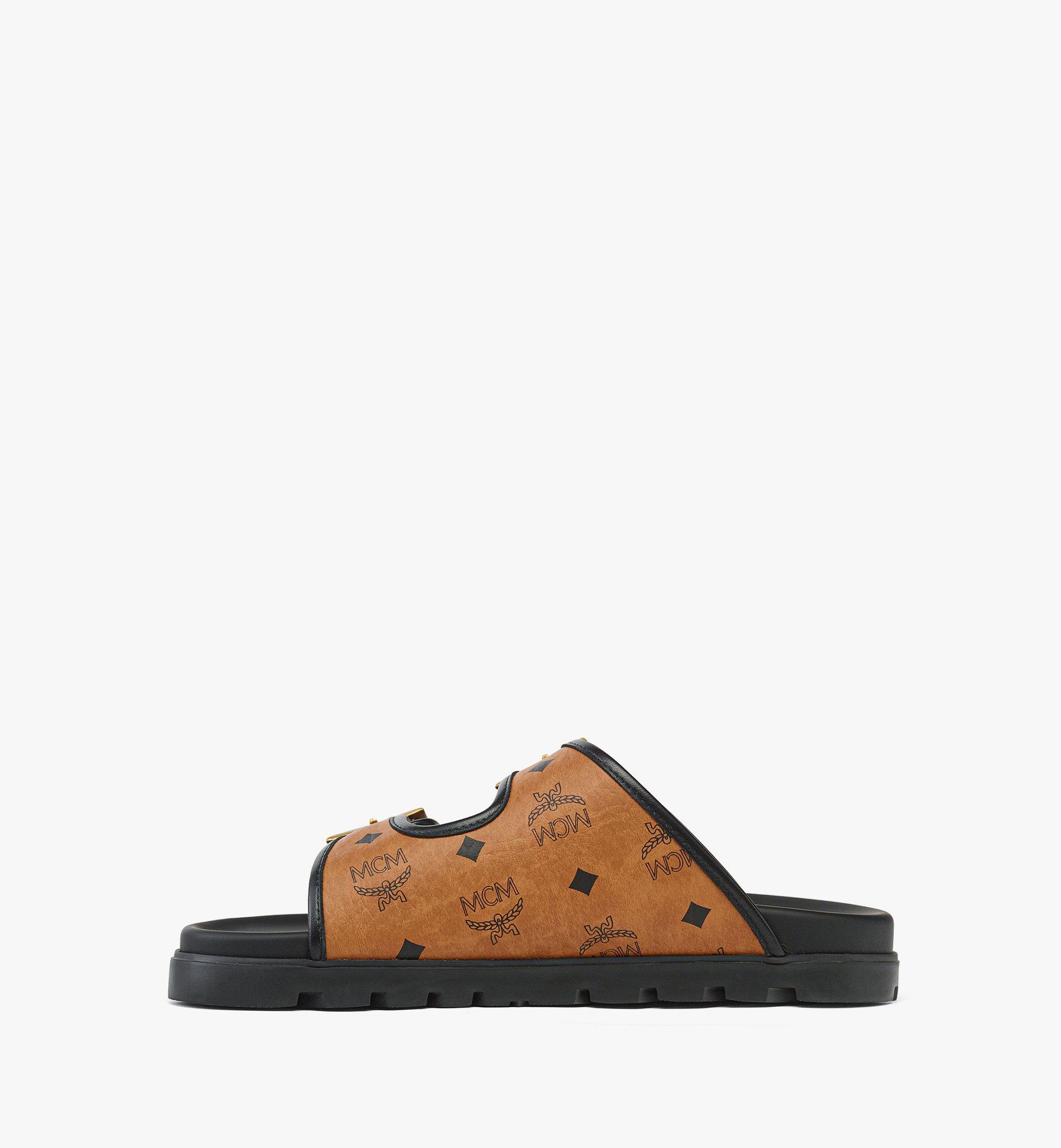 38 IT Sandals in Visetos Cognac | MCM ®US