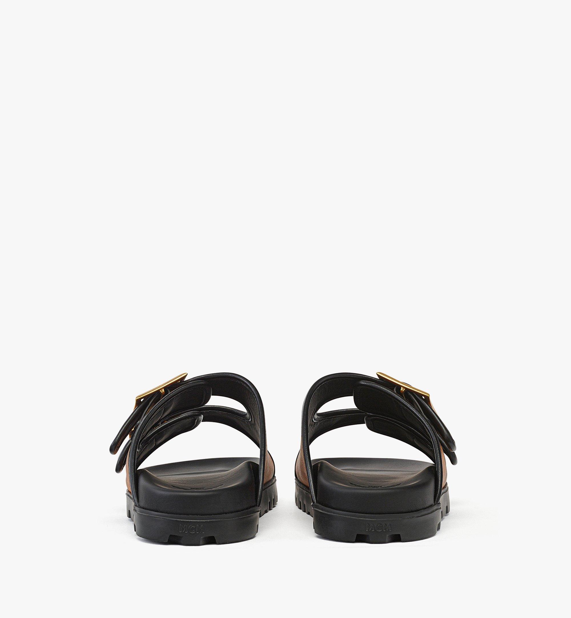 MCM Sandals in Visetos Cognac MEXFSMM02CO043 Alternate View 2