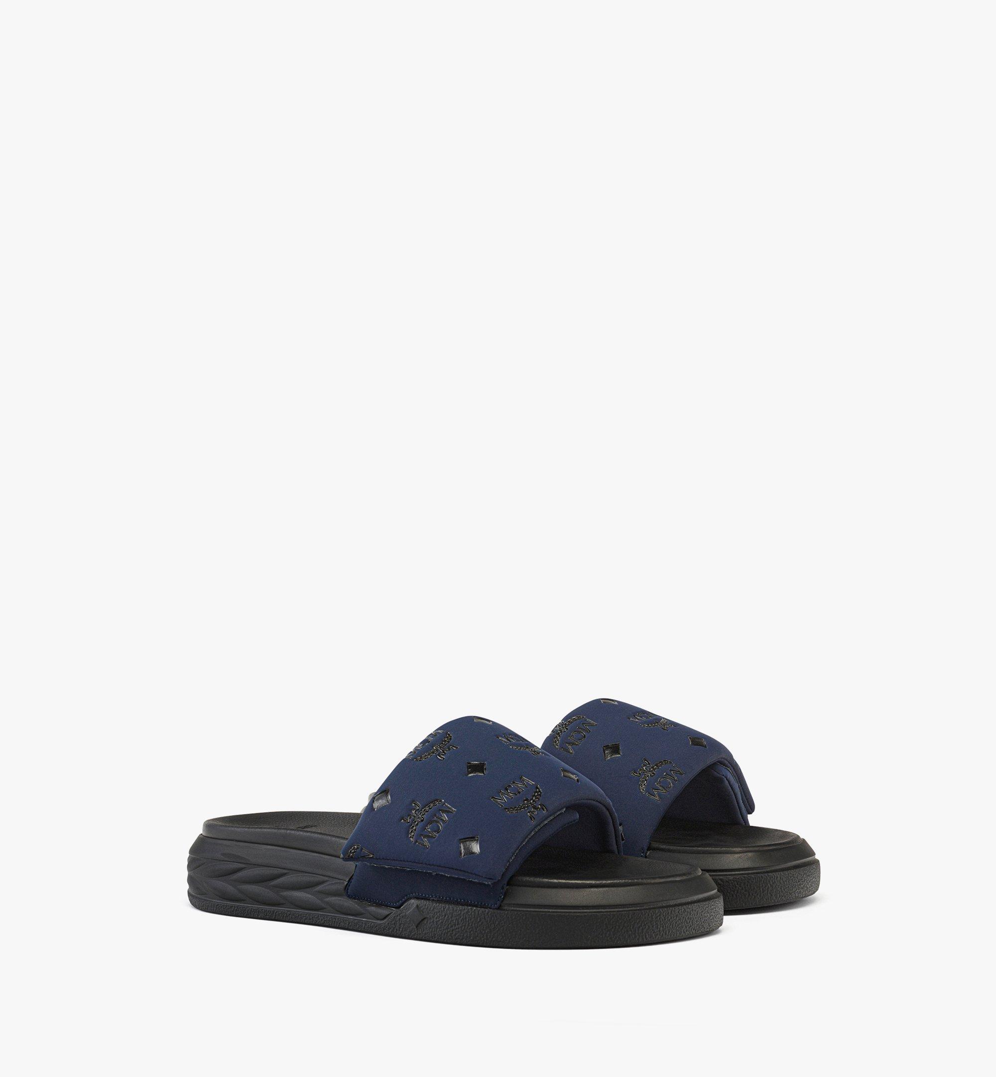 Slide Sandals in Monogram Neoprene