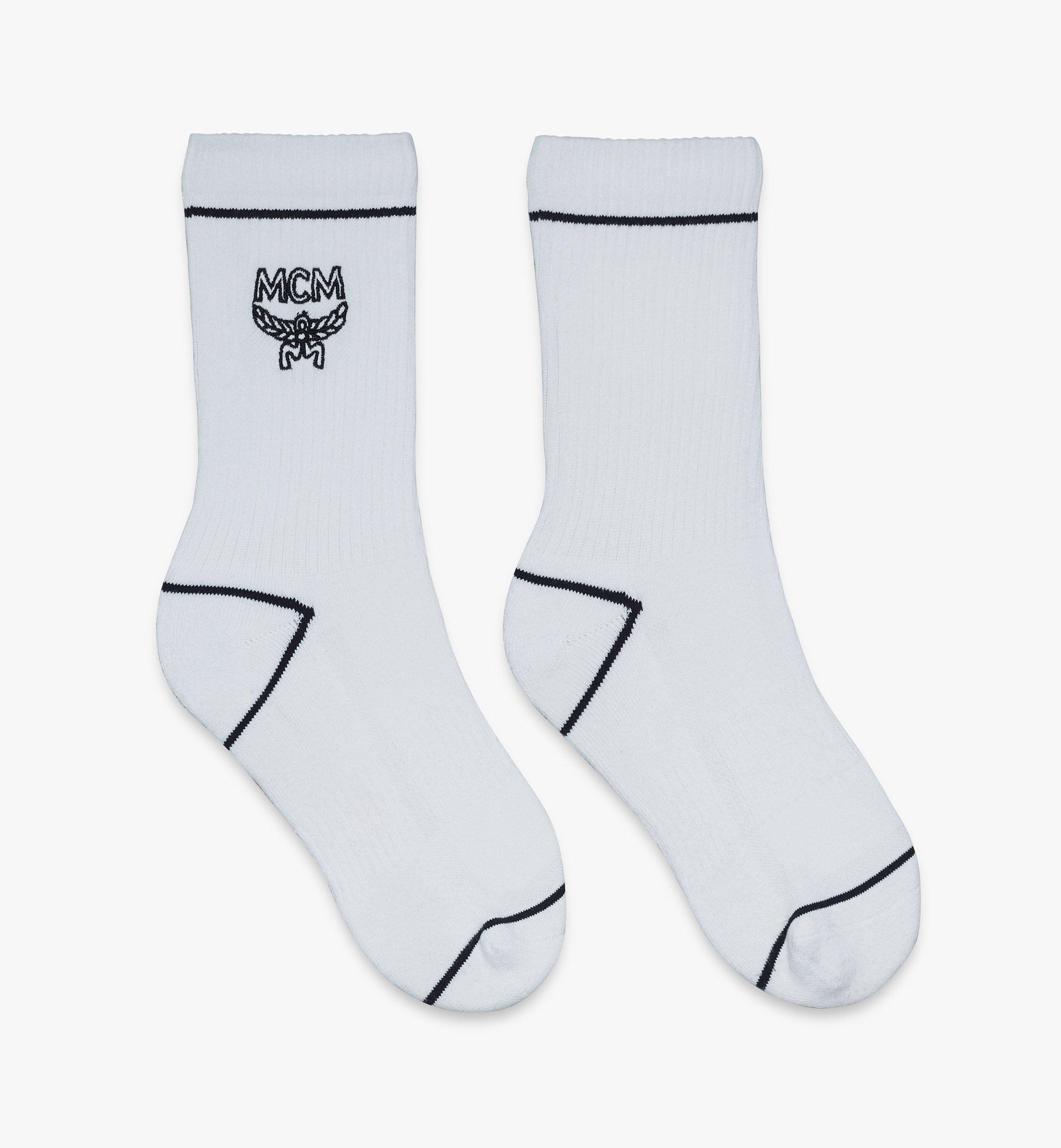 white cotton socks