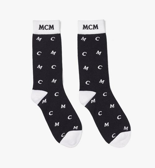 Intarsia Knit MCM Monogram Socks