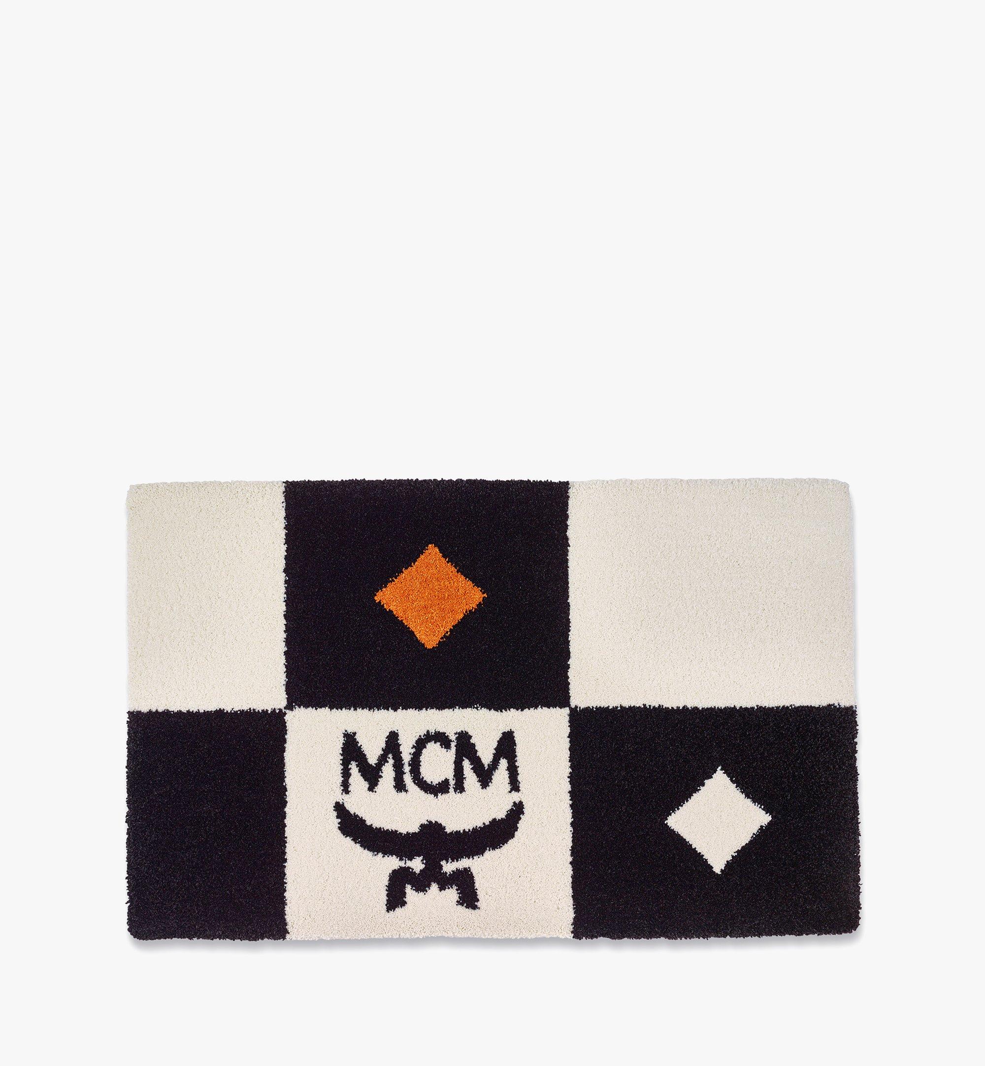 MCM チェッカーボード ラグ Black MEZCAMM05BW001 ほかの角度から見る 1