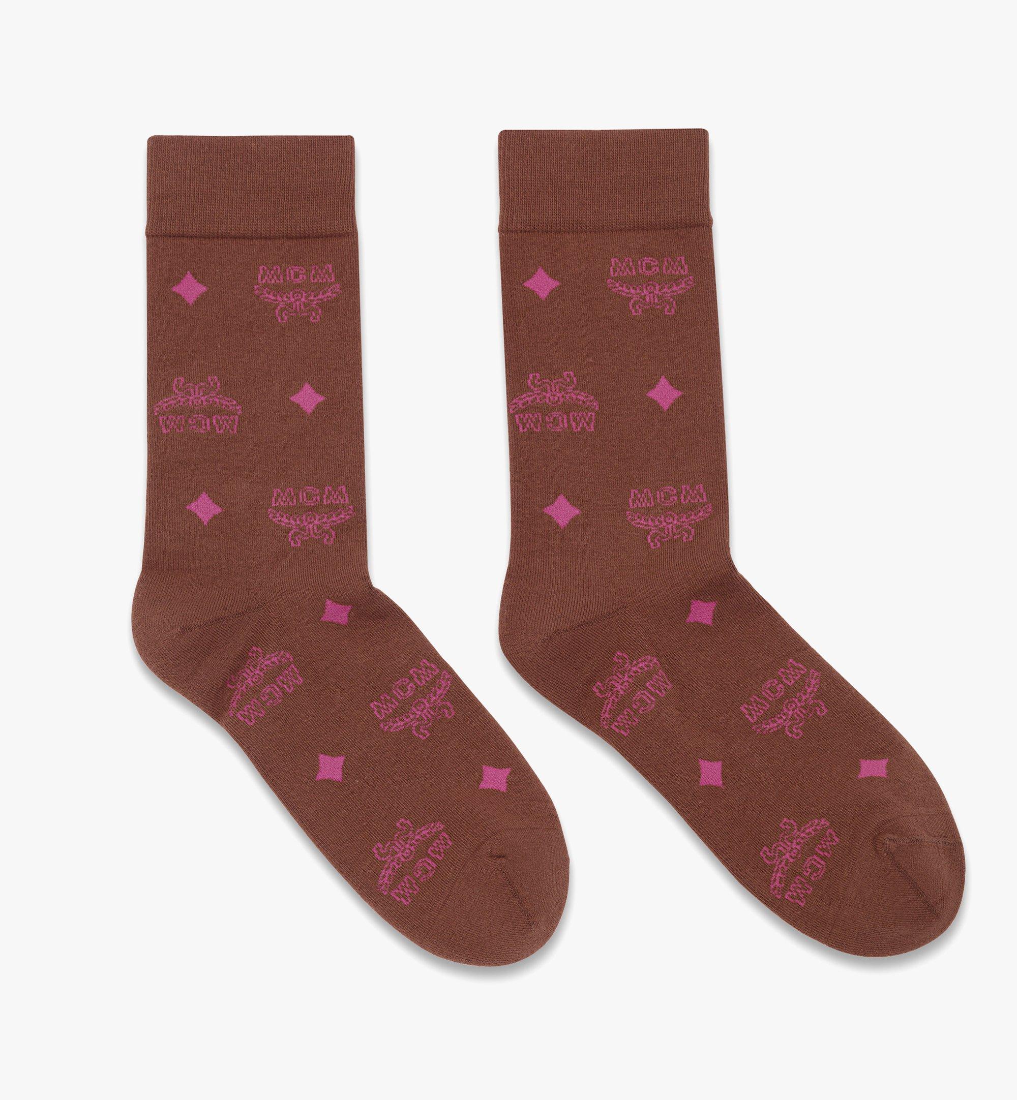 Small-Medium Monogram Knit Socks Black | MCM ®US