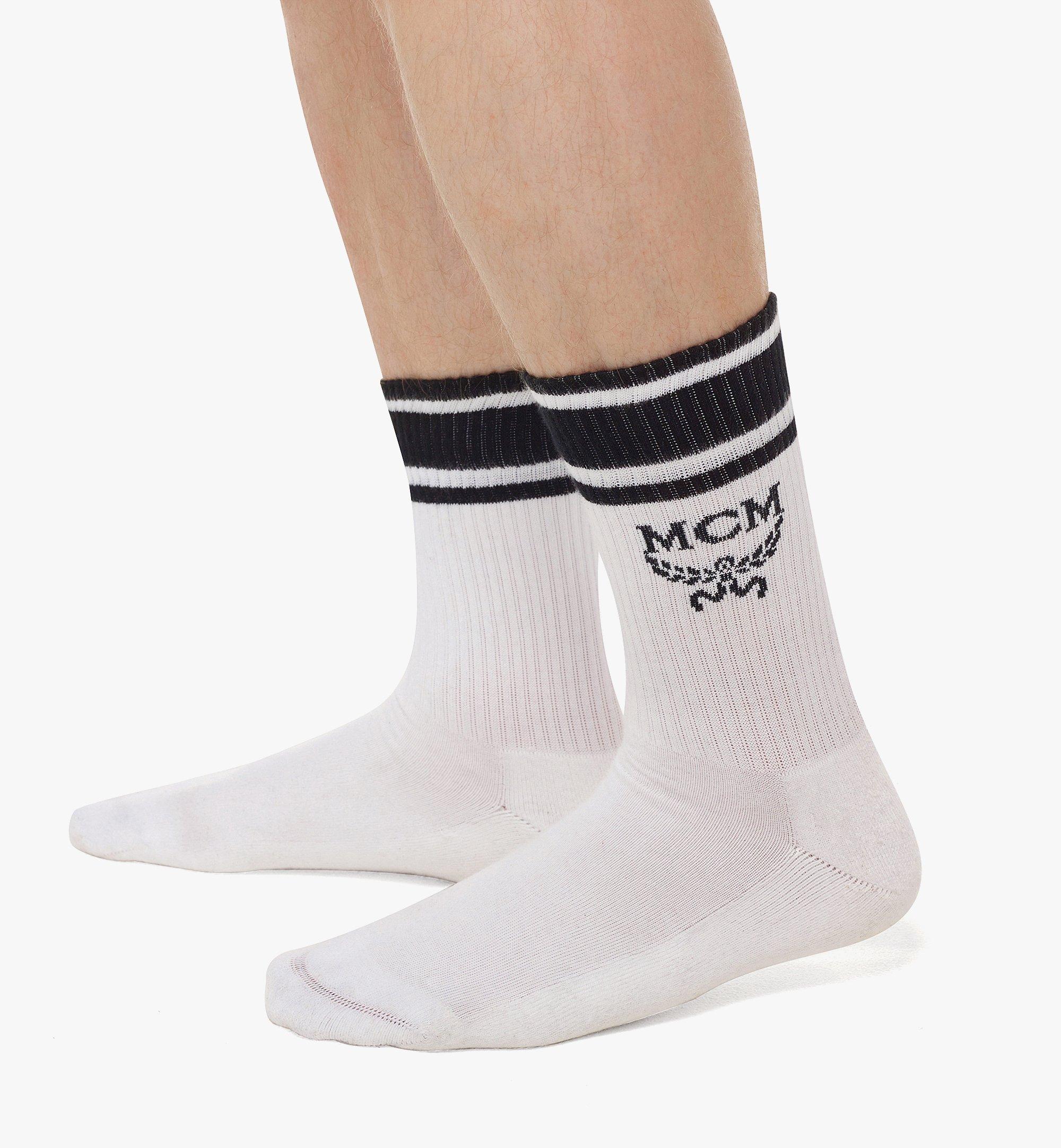 MCM 〈Golf in the City〉メンズ ソックス White MEZCAMM17WT0SM ほかの角度から見る 2