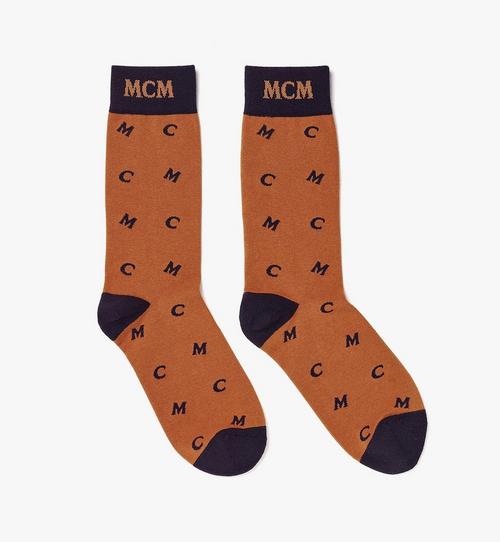 Intarsia Knit MCM Monogram Socks