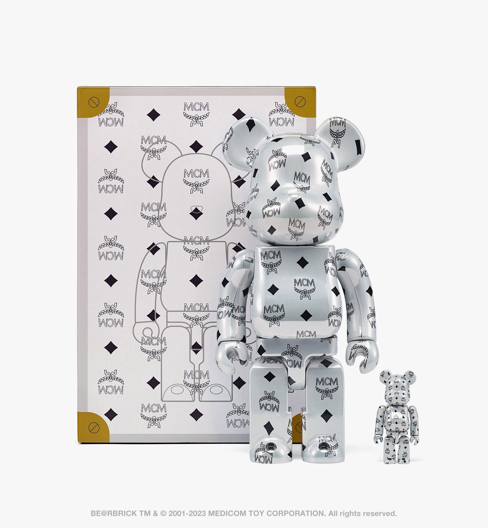 One Size MCM X BE@RBRICK 100% u0026 400% Set Silver | MCM ®BE