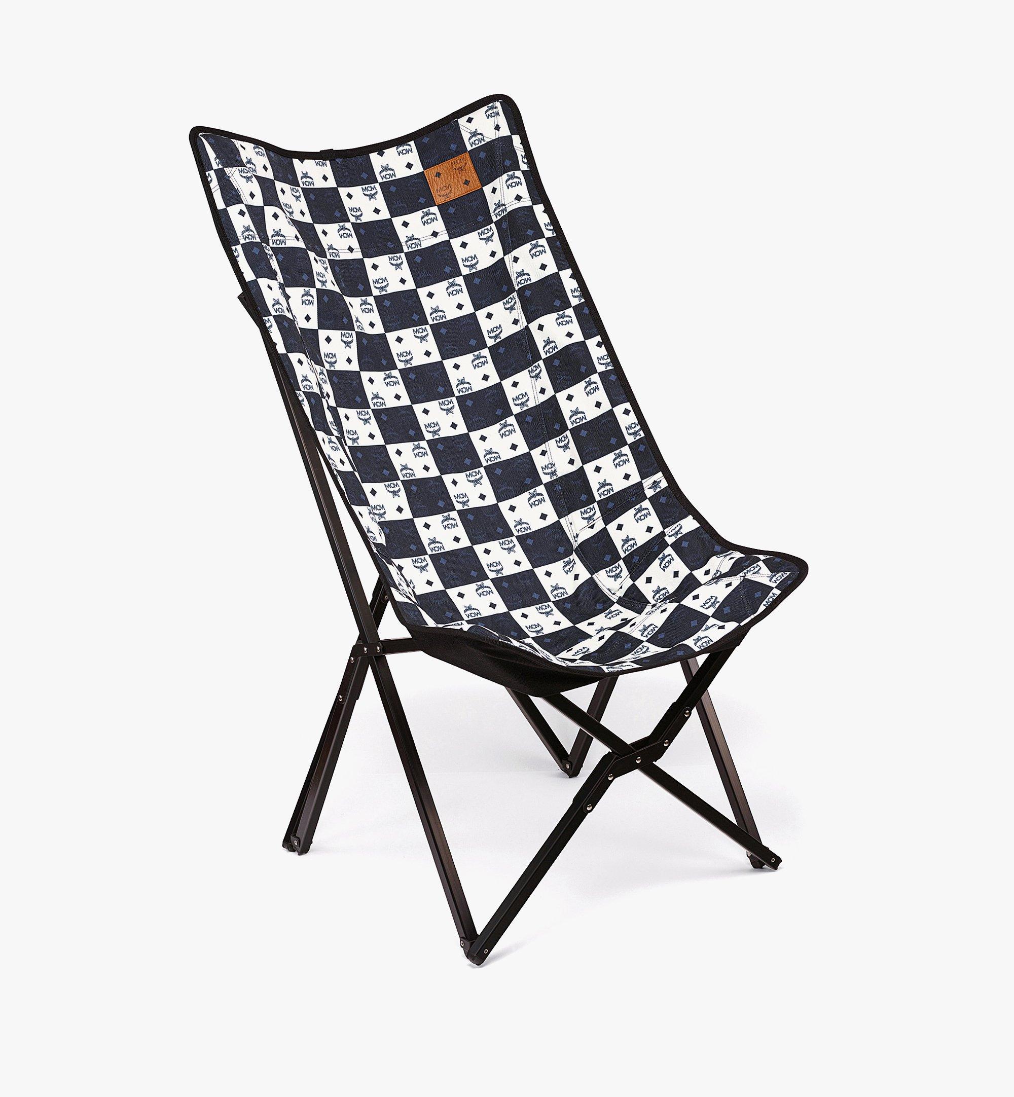 MCM Ottomar Checkerboard Long Chair Black MEZCATT06BW001 Alternate View 1