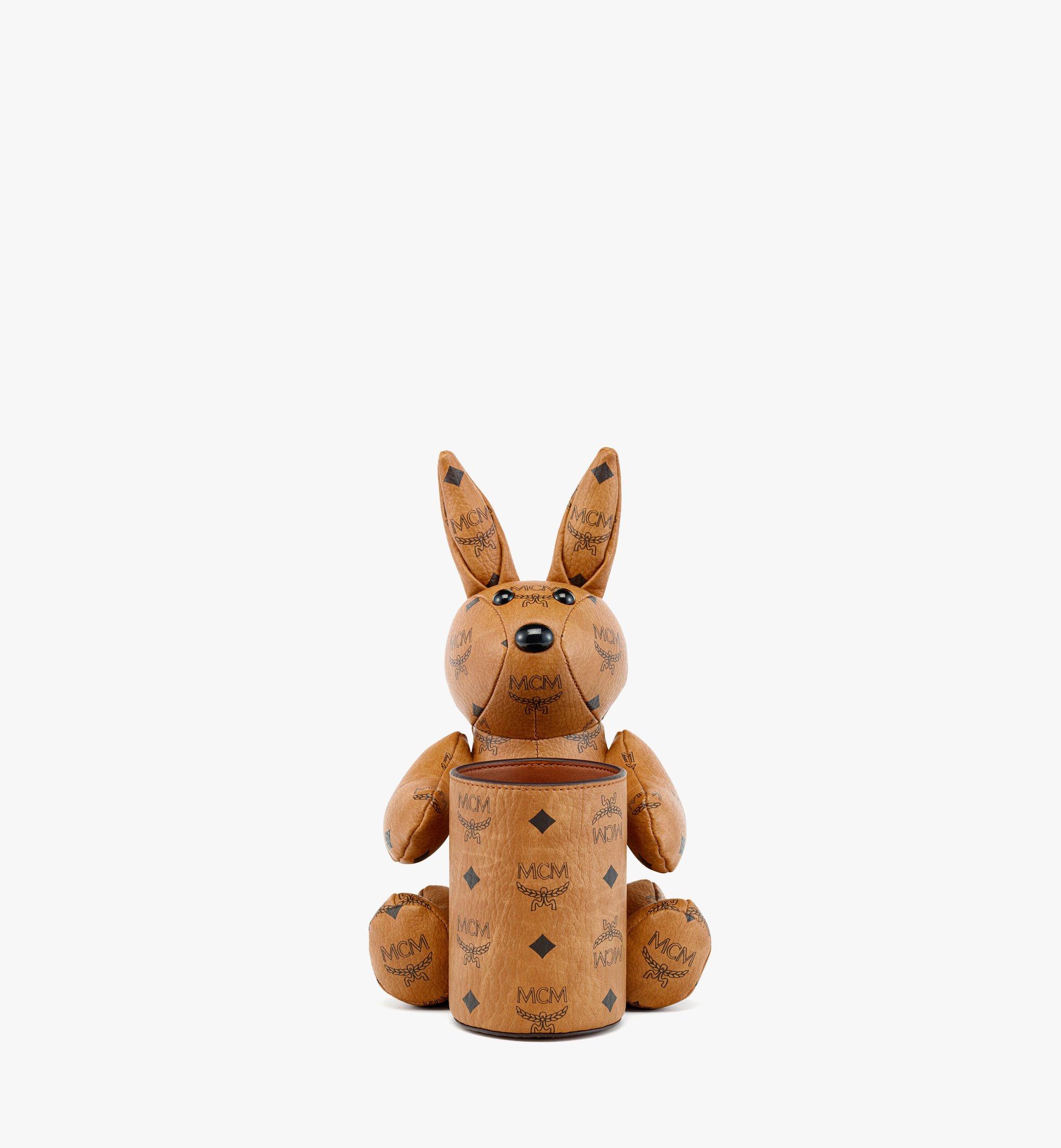 Peluche lapin MCM Park avec pot à crayons