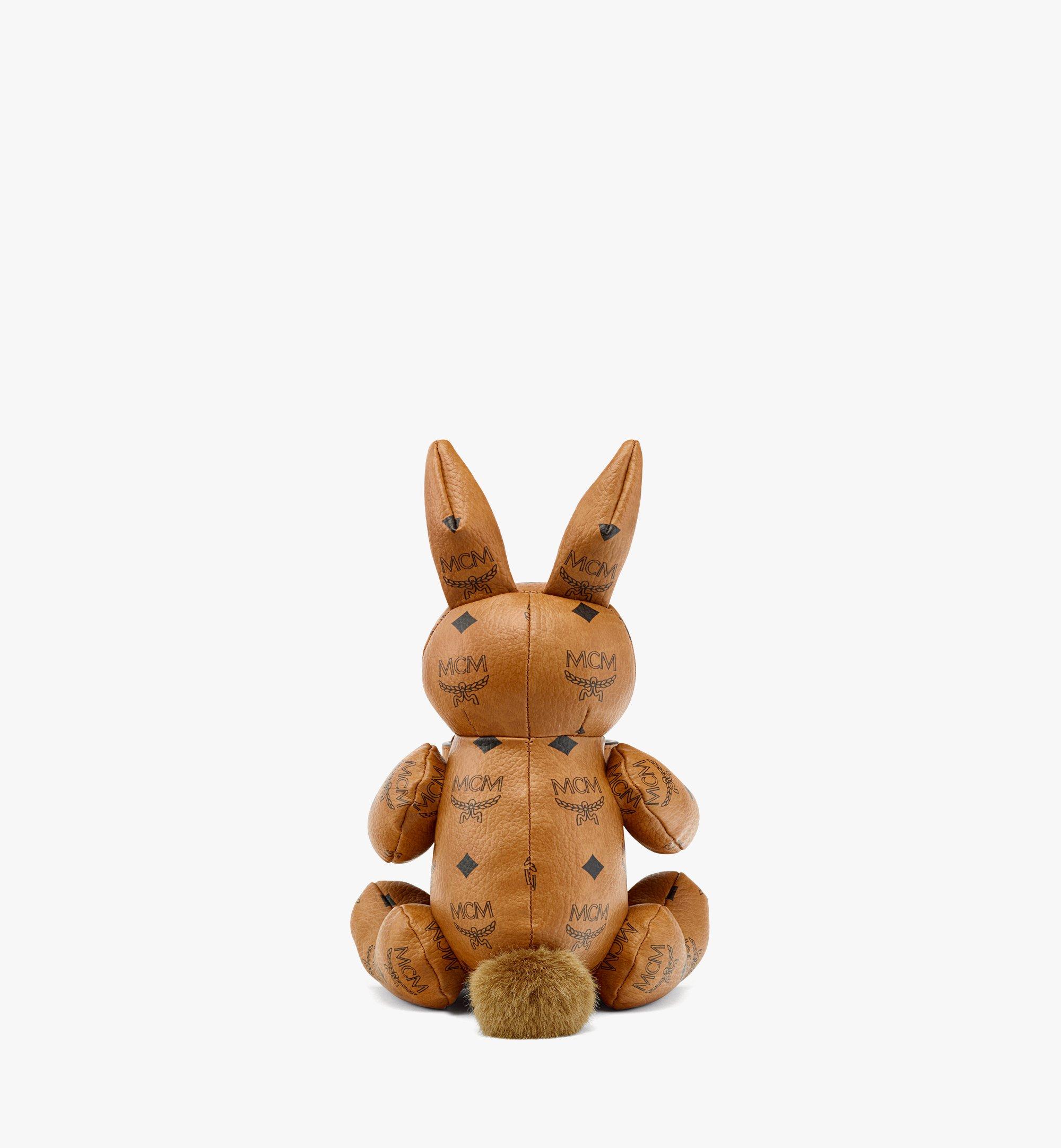 MCM MCM Park Rabbit Stationery Holder in Visetos Leather Mix Cognac MEZDSMM02CO001 Alternate View 2