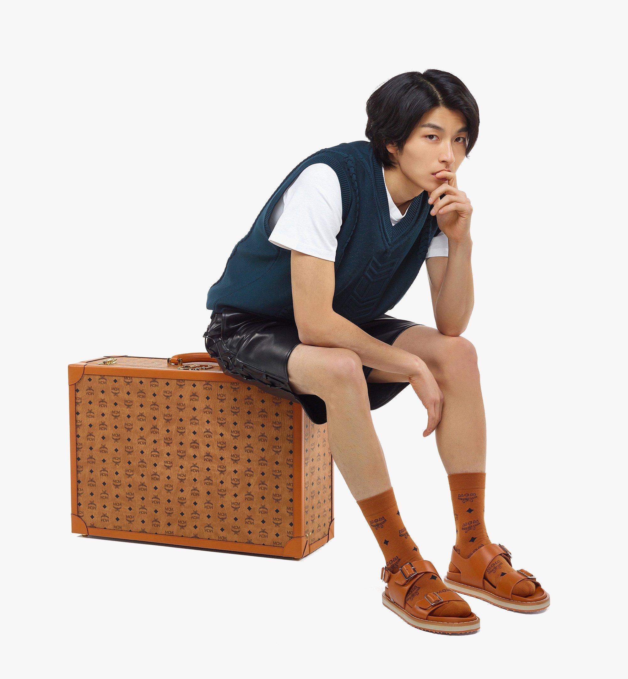 MCM Suitcase in Visetos Cognac MEZDSMM14CO001 Alternate View 6