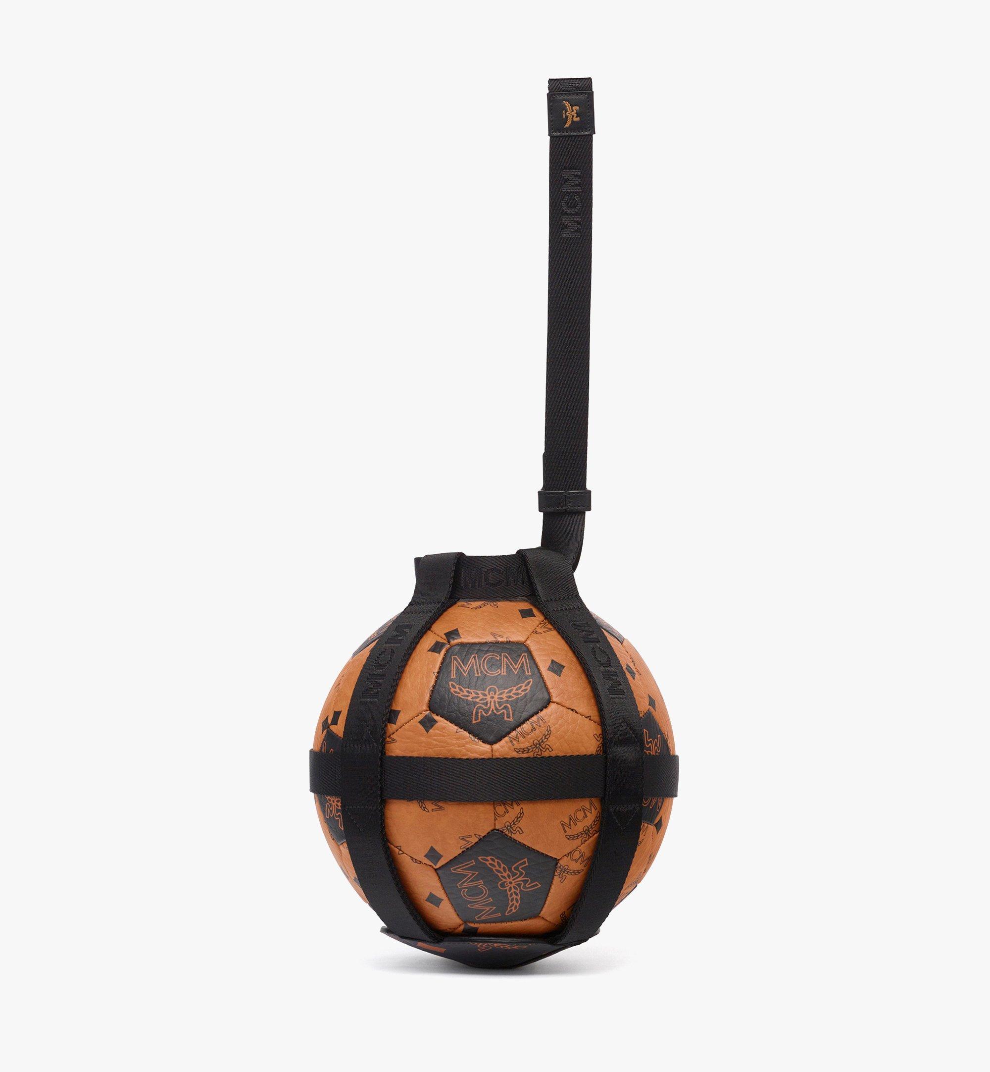 MCM Football in Visetos Mix Cognac MEZEAMM02B7001 Alternate View 2