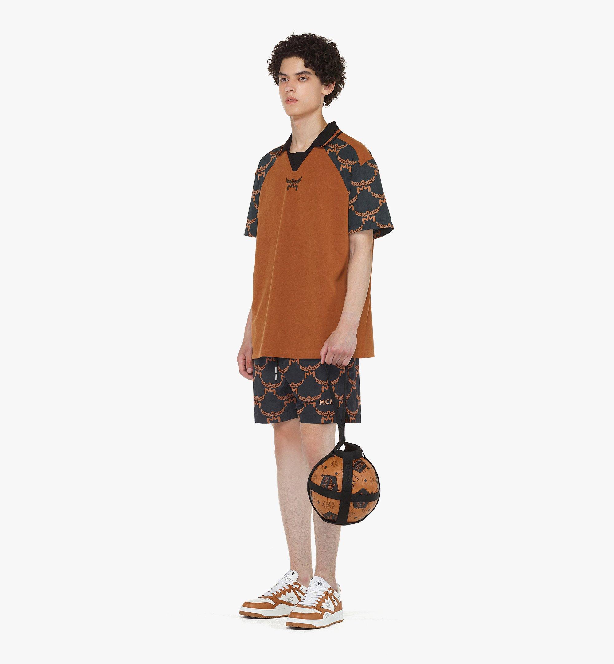 MCM Football in Visetos Mix Cognac MEZEAMM02B7001 Alternate View 2