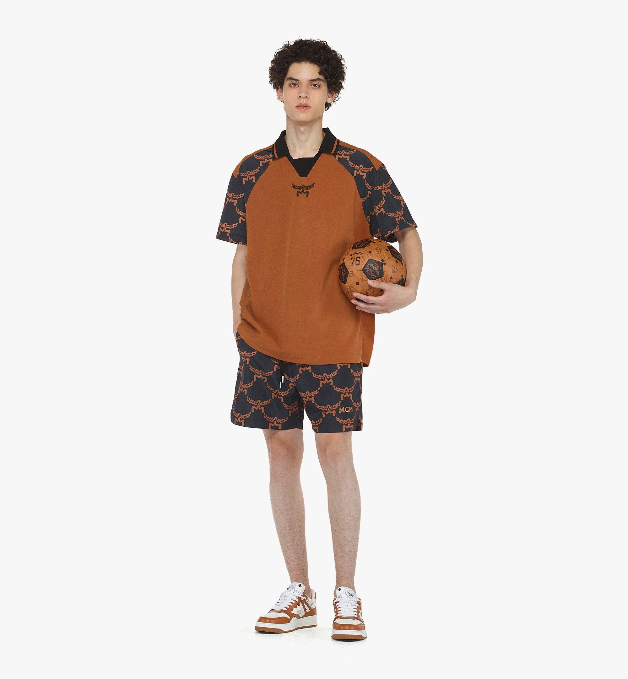 MCM Football in Visetos Mix Cognac MEZEAMM02B7001 Alternate View 3