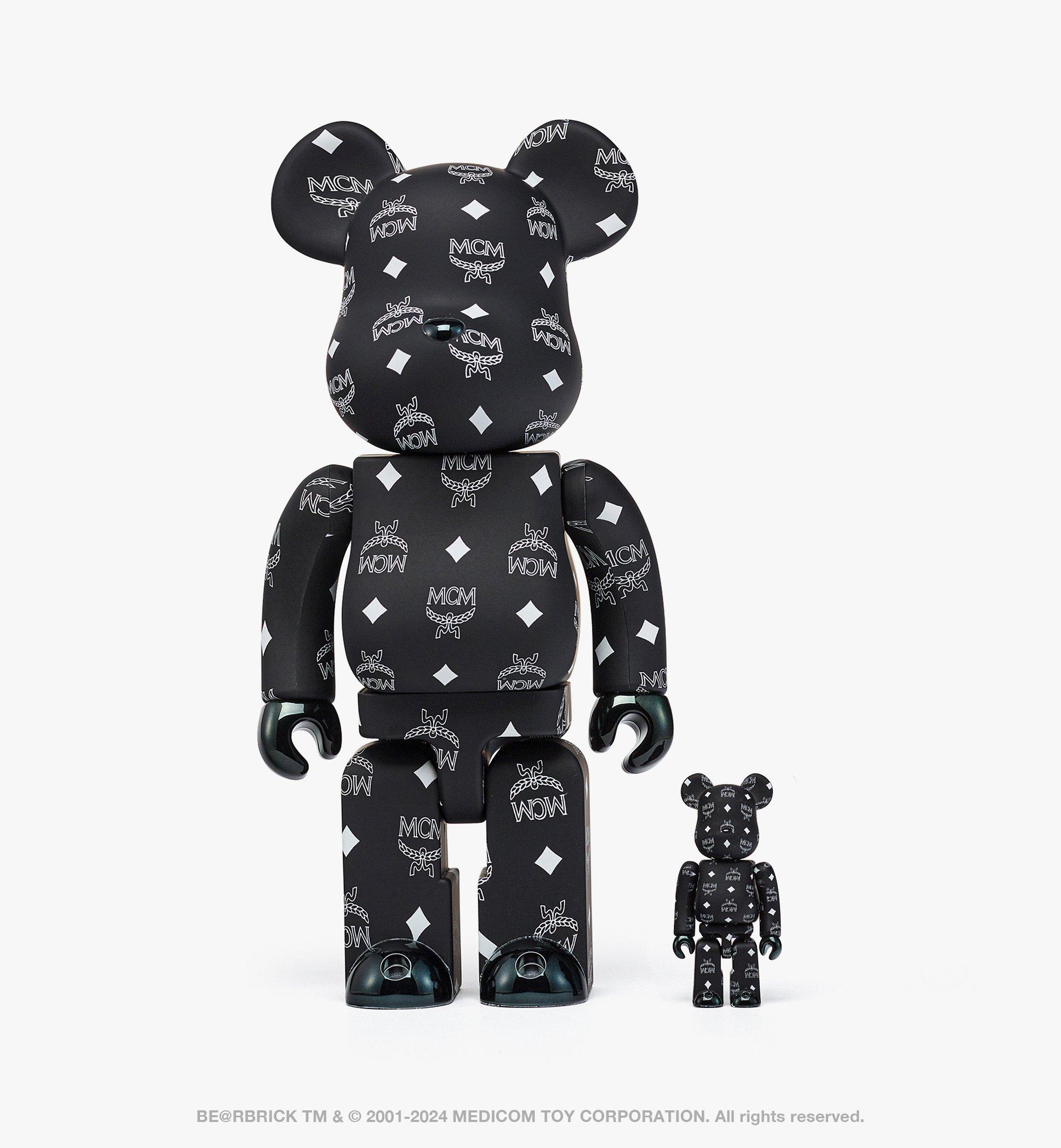 One Size MCM X BE@RBRICK 100% & 400% Set BLACK CHROME | MCM ®US