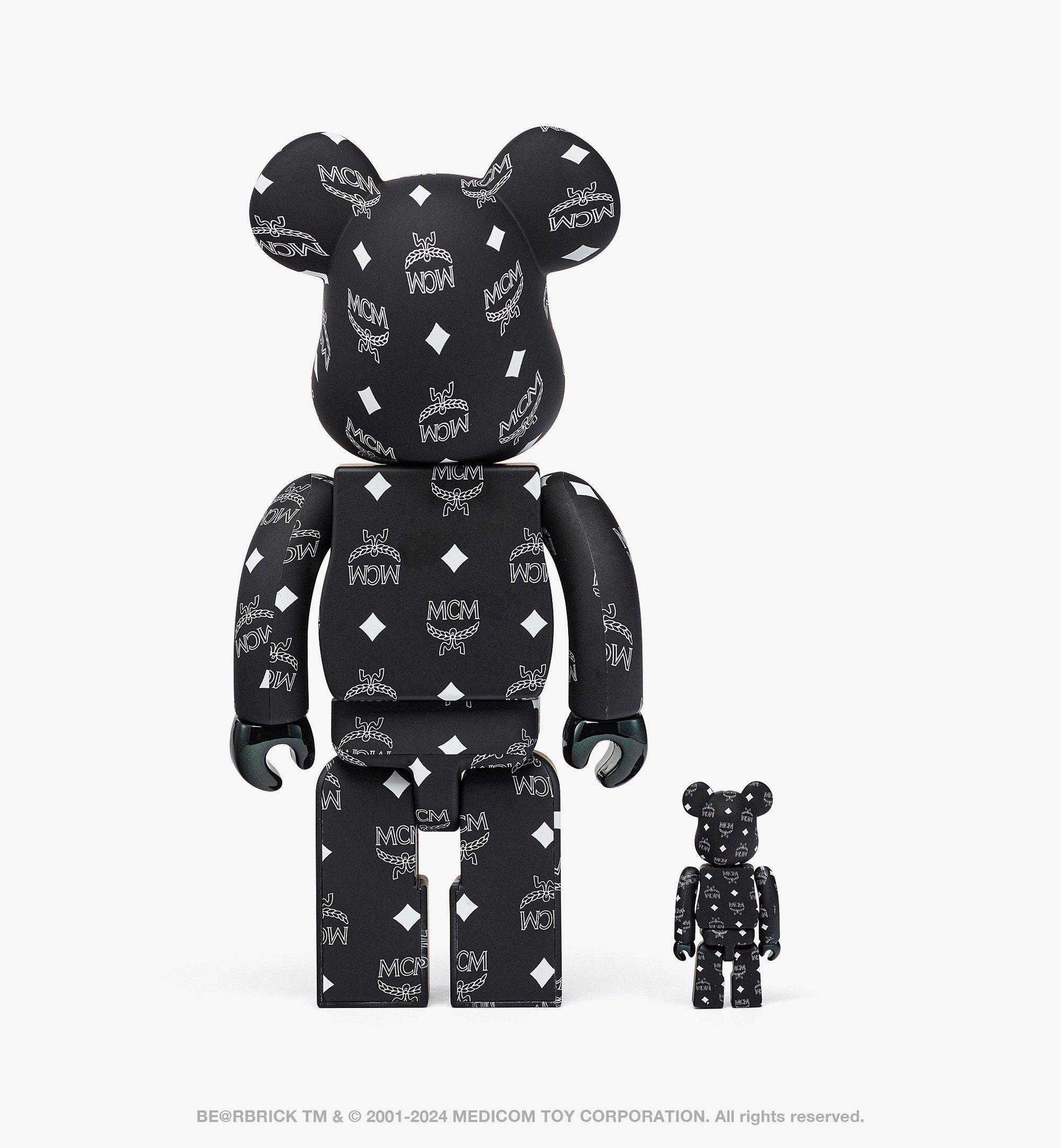 One Size MCM X BE@RBRICK 100% & 400% Set BLACK CHROME | MCM ®NZ