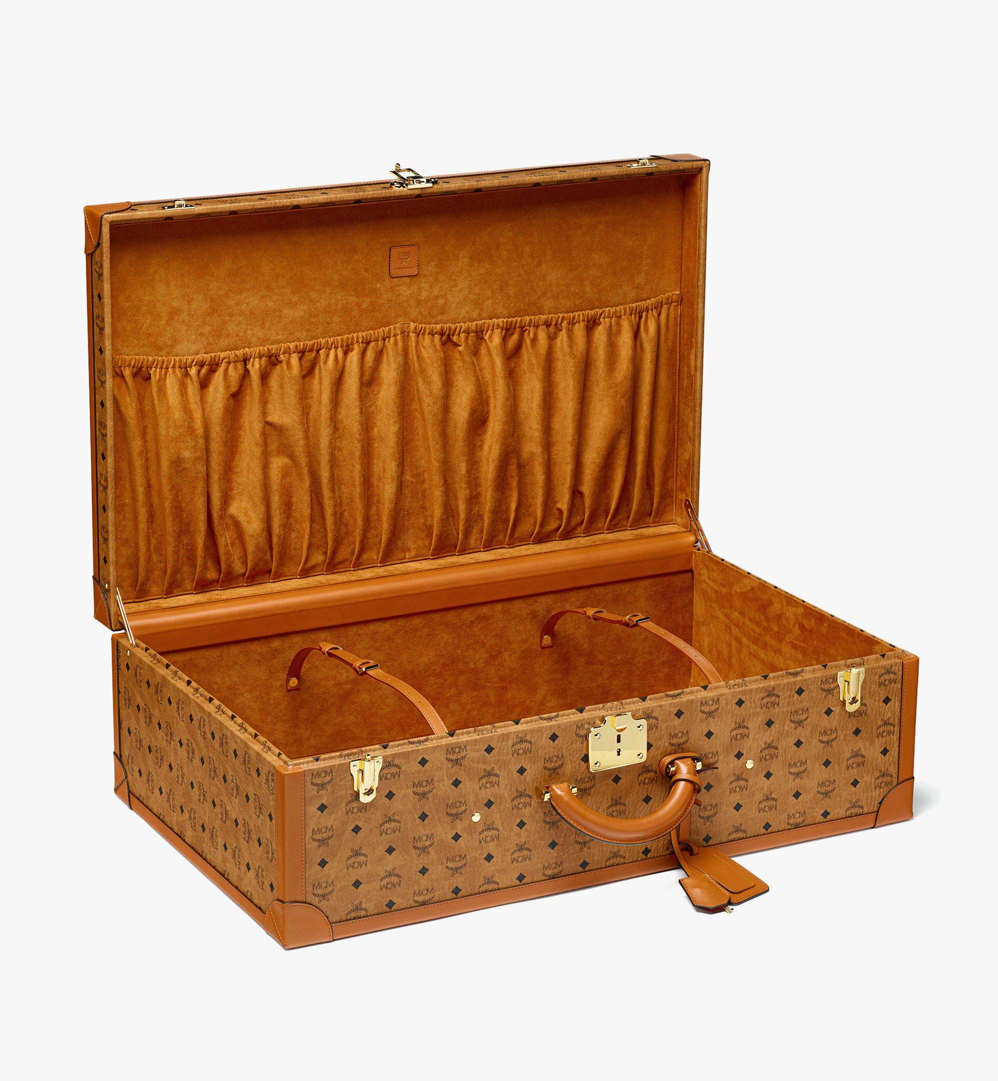 Large Suitcase in Visetos Cognac MCM US