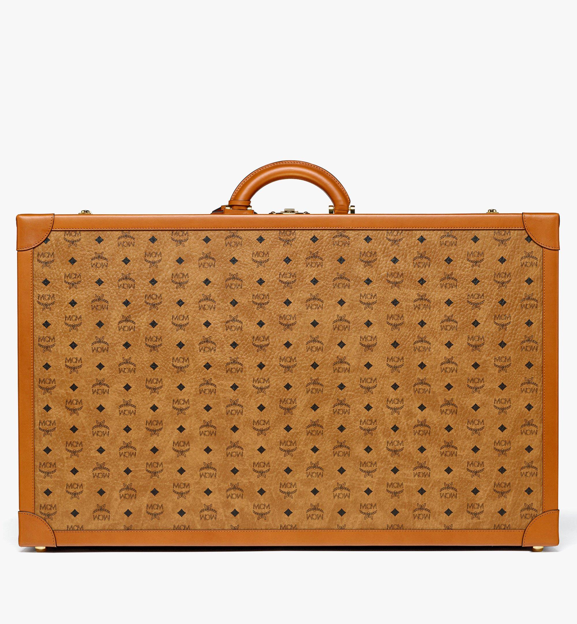 MCM Suitcase in Visetos Cognac MEZESMM05CO001 Alternate View 3