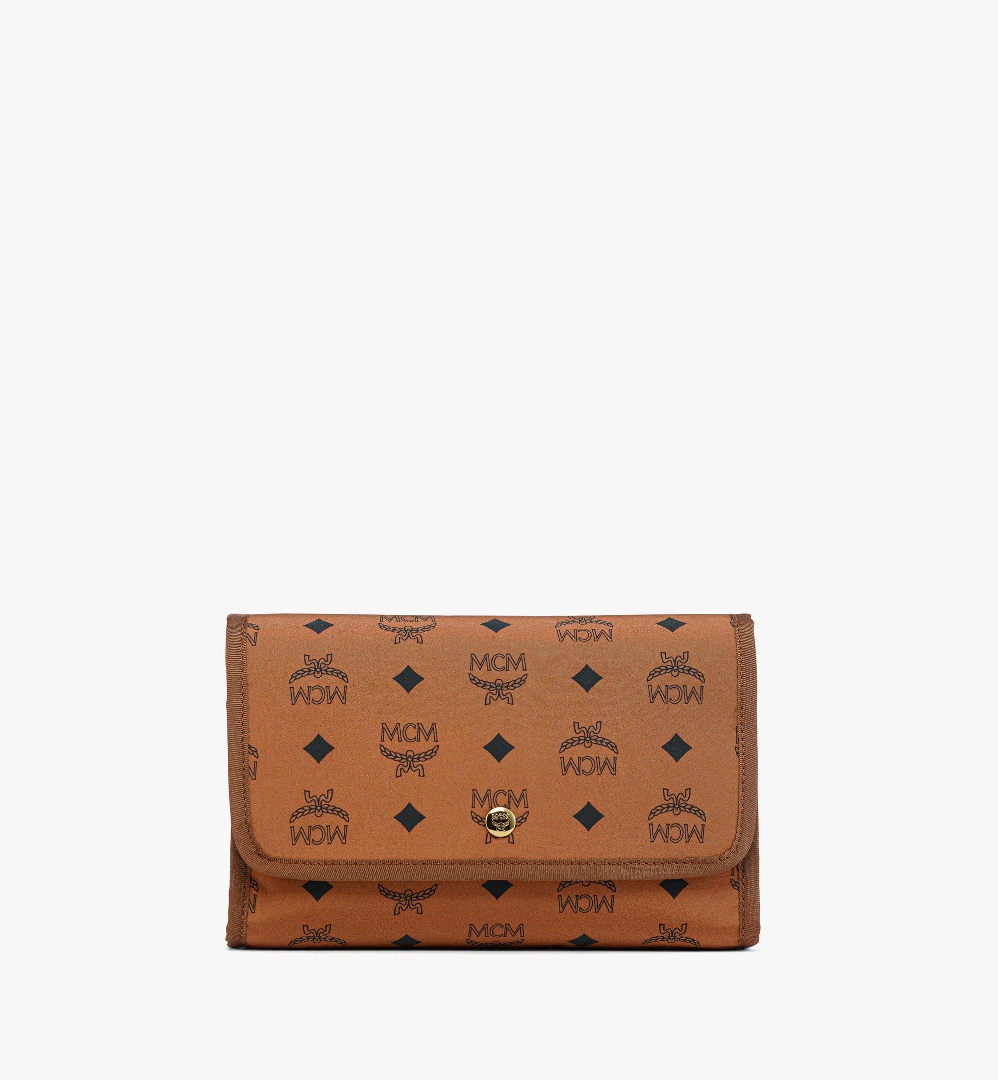 MCM Panier compact pour animal de compagnie, en nylon monogrammé rembourré Cognac MEZFSMM05CO001 Plus de photos 1