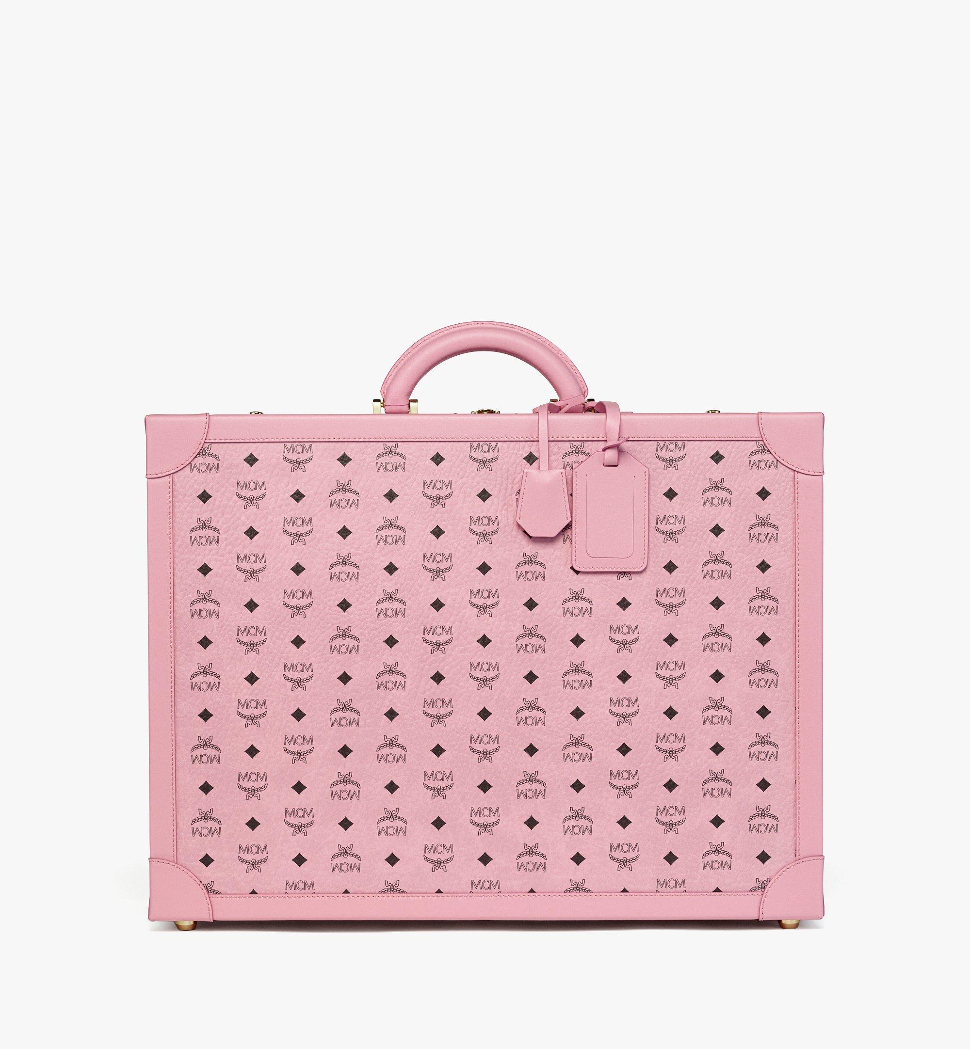 Small Suitcase in Visetos Pink | MCM ®US