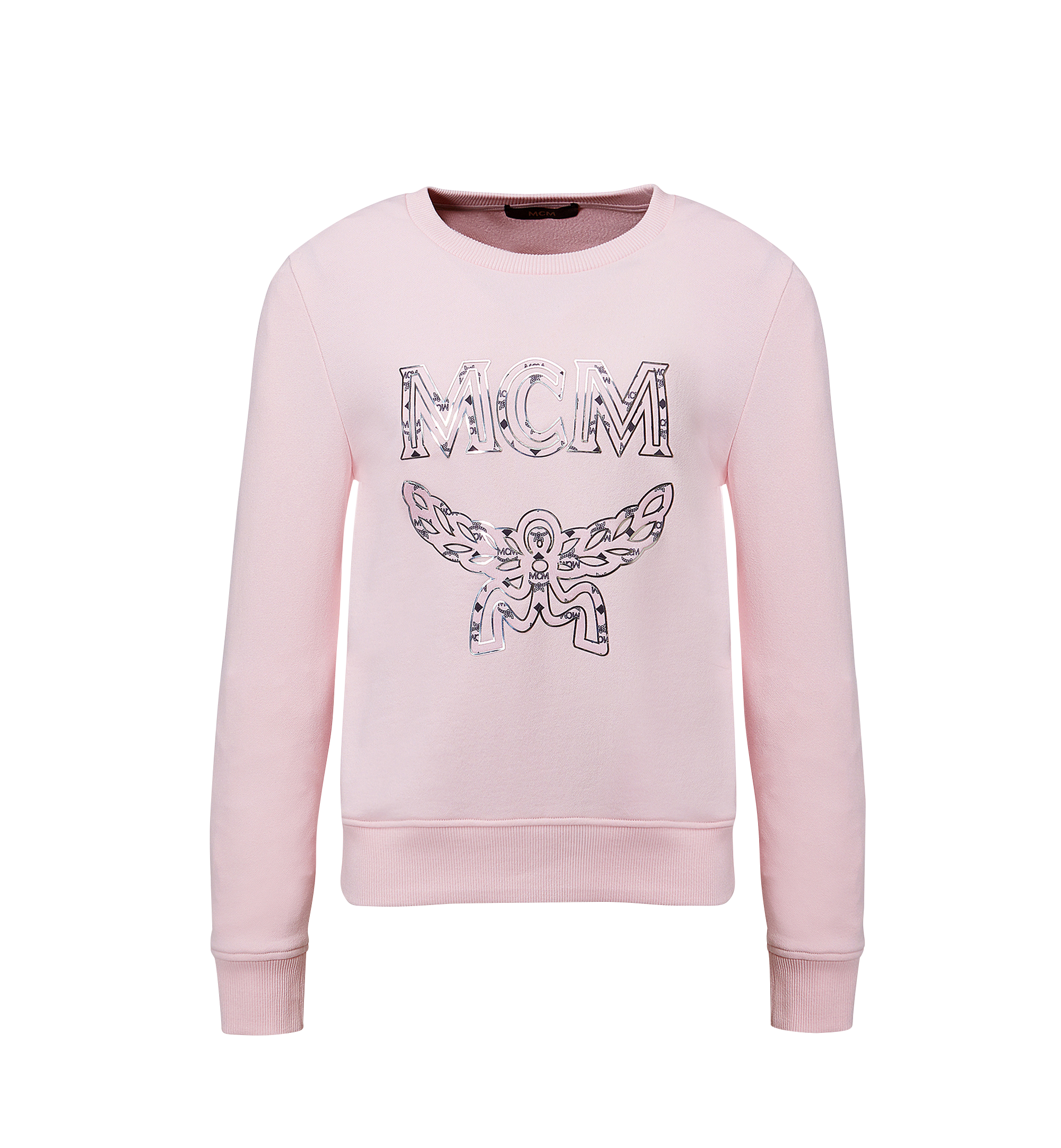 MCM Women's Classic Logo Sweatshirt Pink MFA8SMM13PV00M Alternate View 1