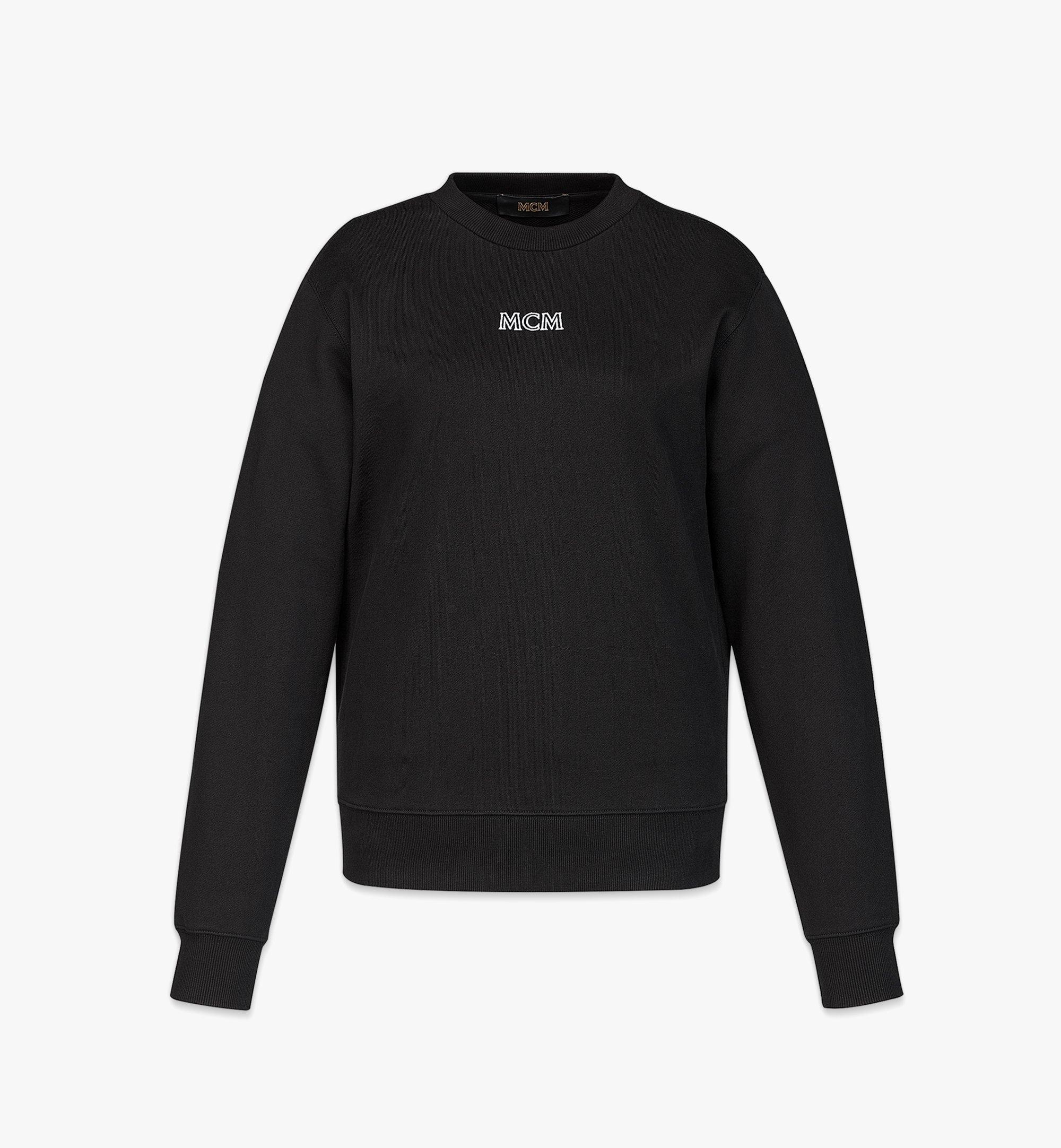 MCM 女士MCM Basics Logo棉质运动衫 Black MFABABC01BK00S 更多视角 1