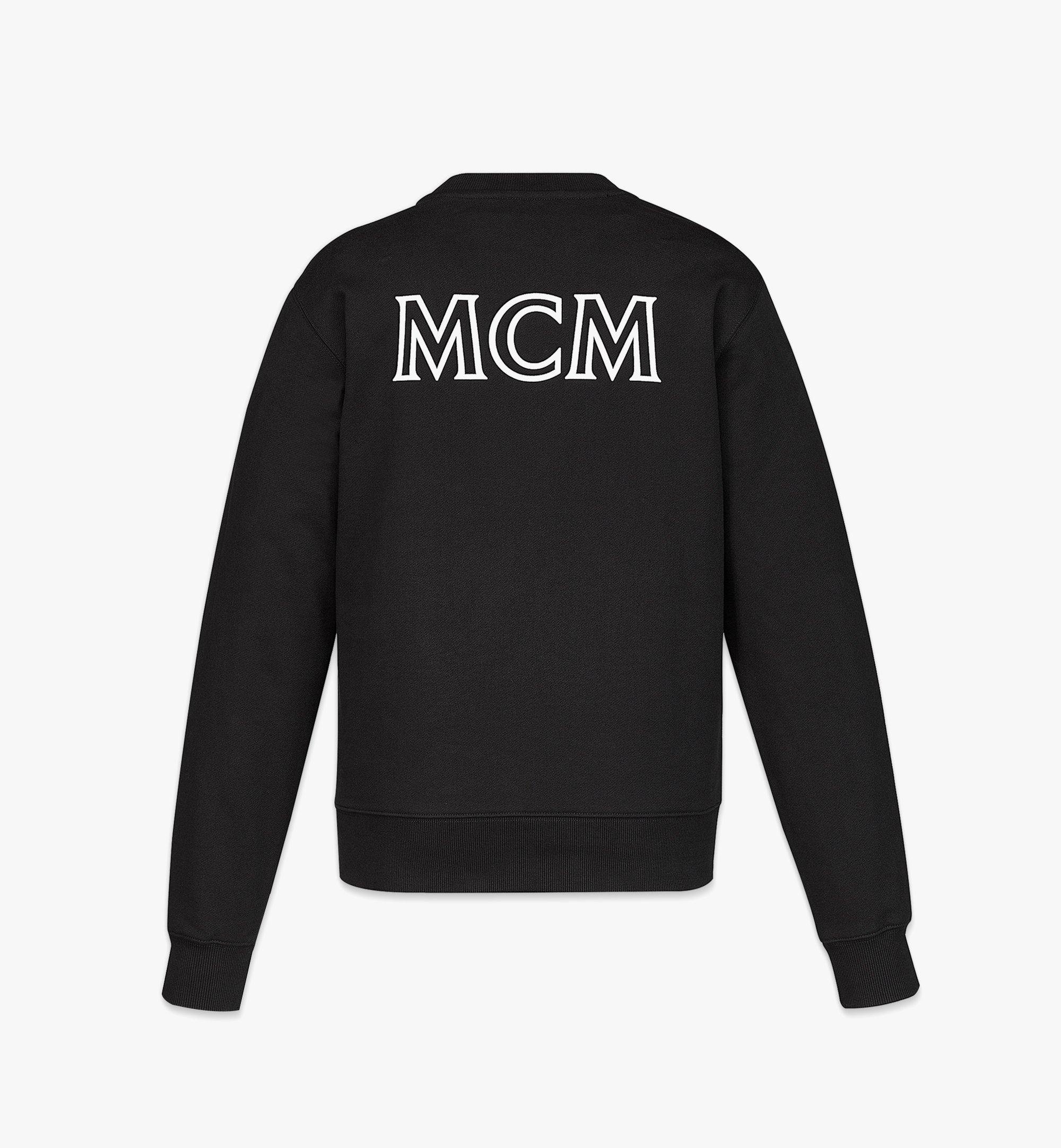 MCM 女士MCM Basics Logo棉质运动衫 Black MFABABC01BK00S 更多视角 1