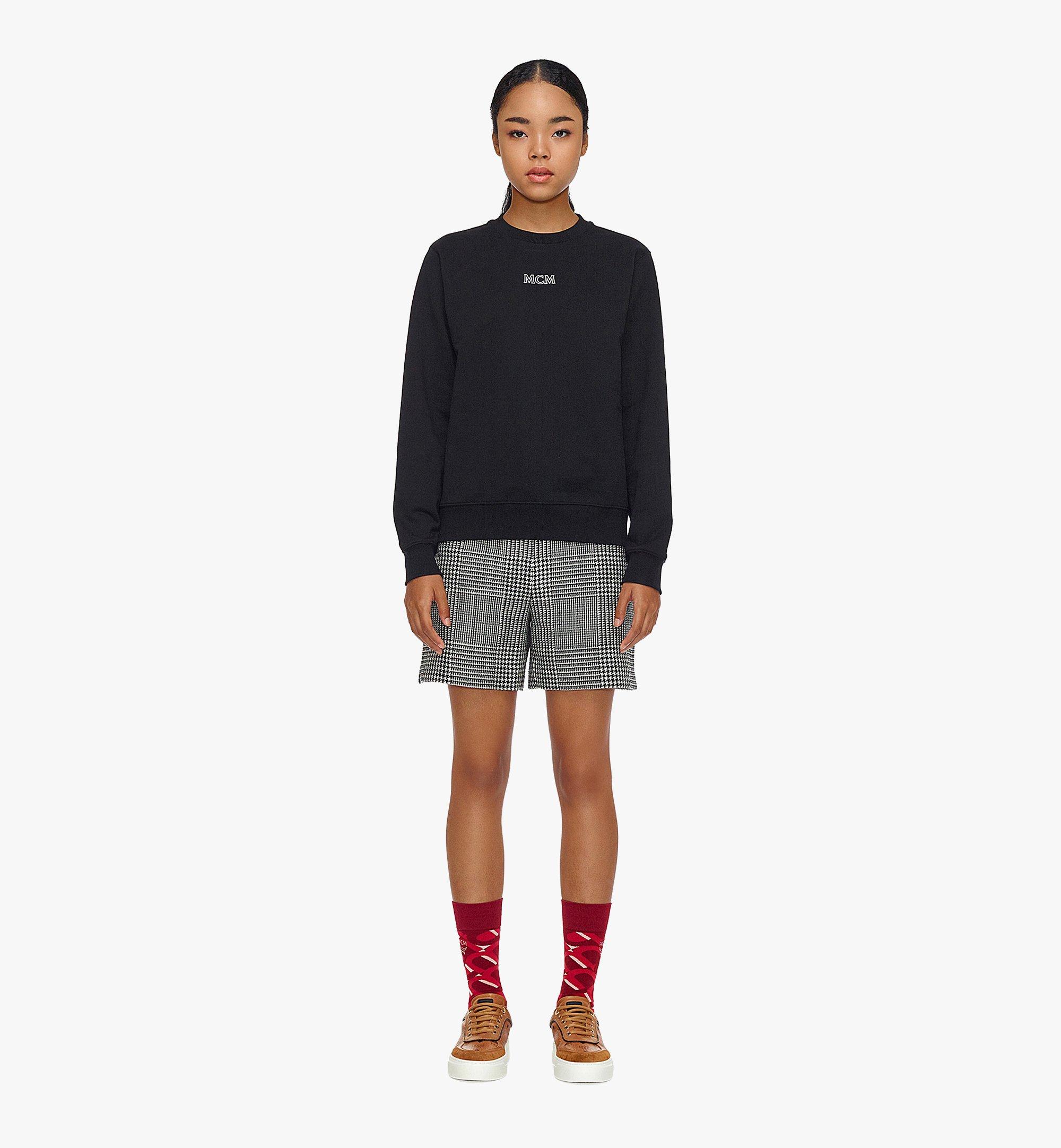MCM 女士MCM Basics Logo棉质运动衫 Black MFABABC01BK00S 更多视角 2